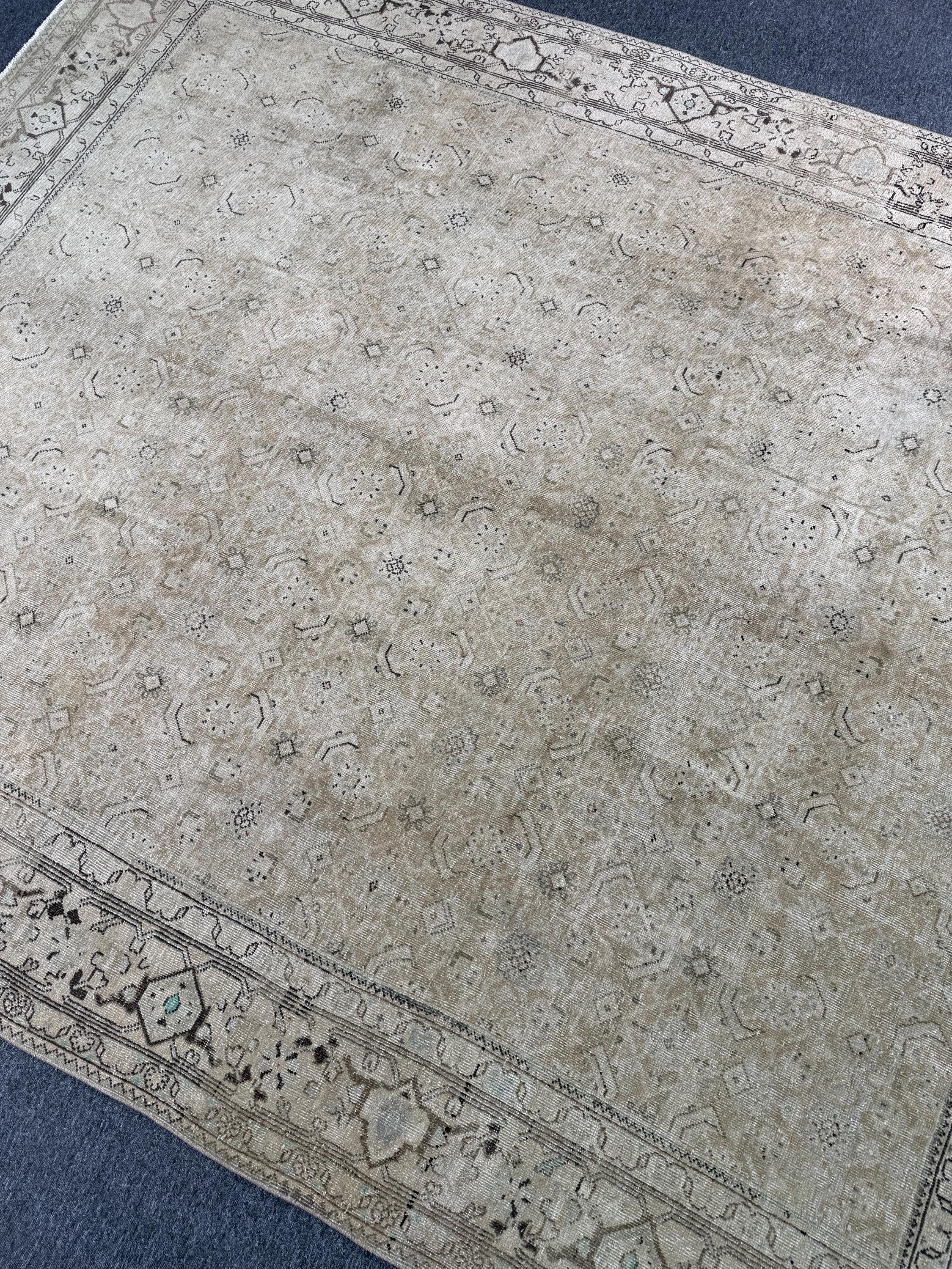 8'4"x10'2" feet Vintage Turkish Anatolian Rug,Natural Color Rug,46
