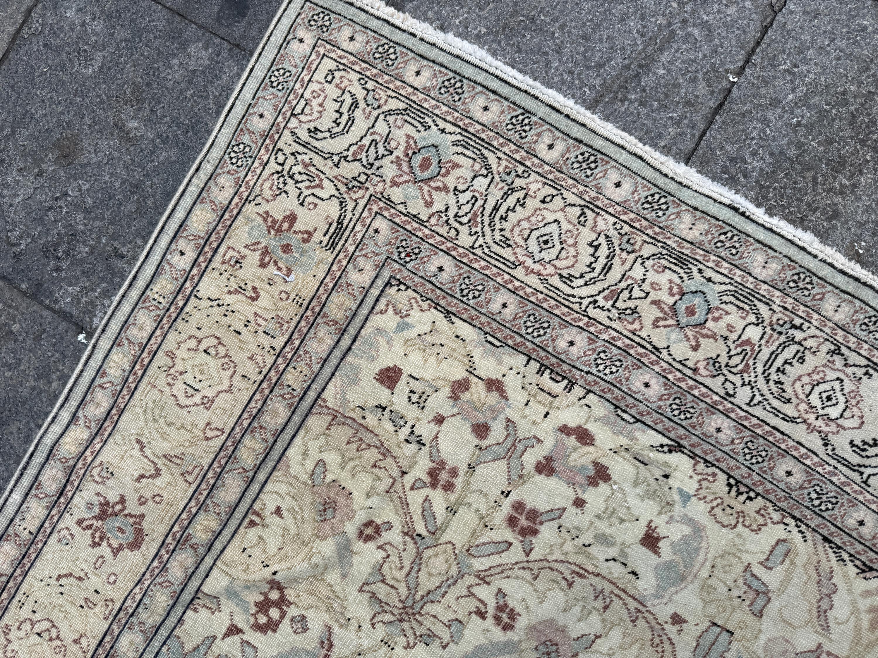 6'4"x9'5" feet Vintage Turkish Anatolian Rug,Beige Color Rug,480
