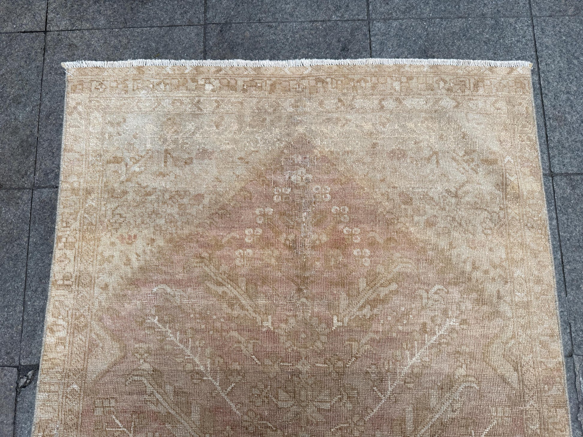 3'10"x6'9" feet  Vintage Turkish Anatolian Rug,Natural Color Rug,127