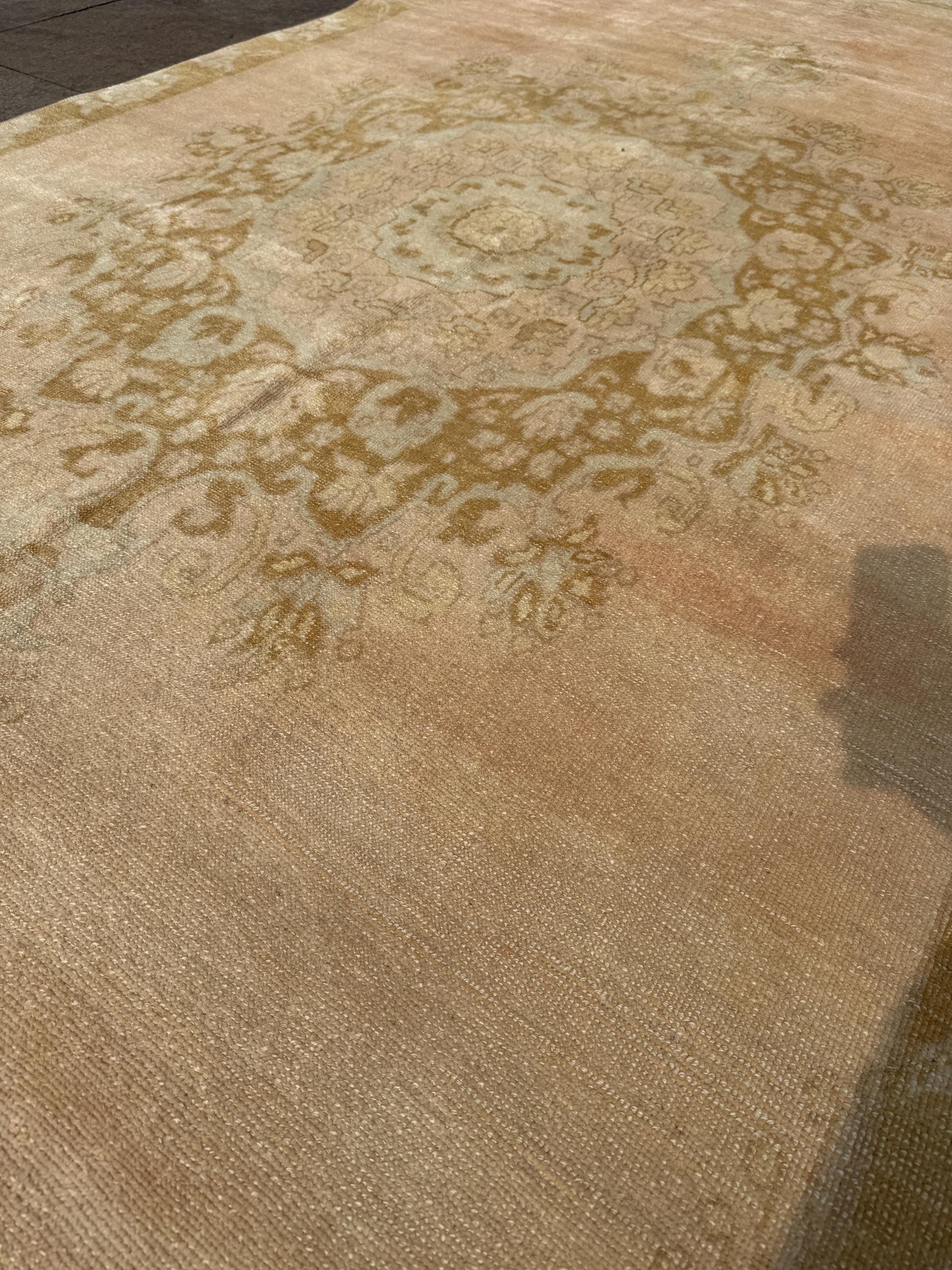 5'x10'5" feet Vintage Turkish Anatolian Rug,Brick Color Floral Rug,304