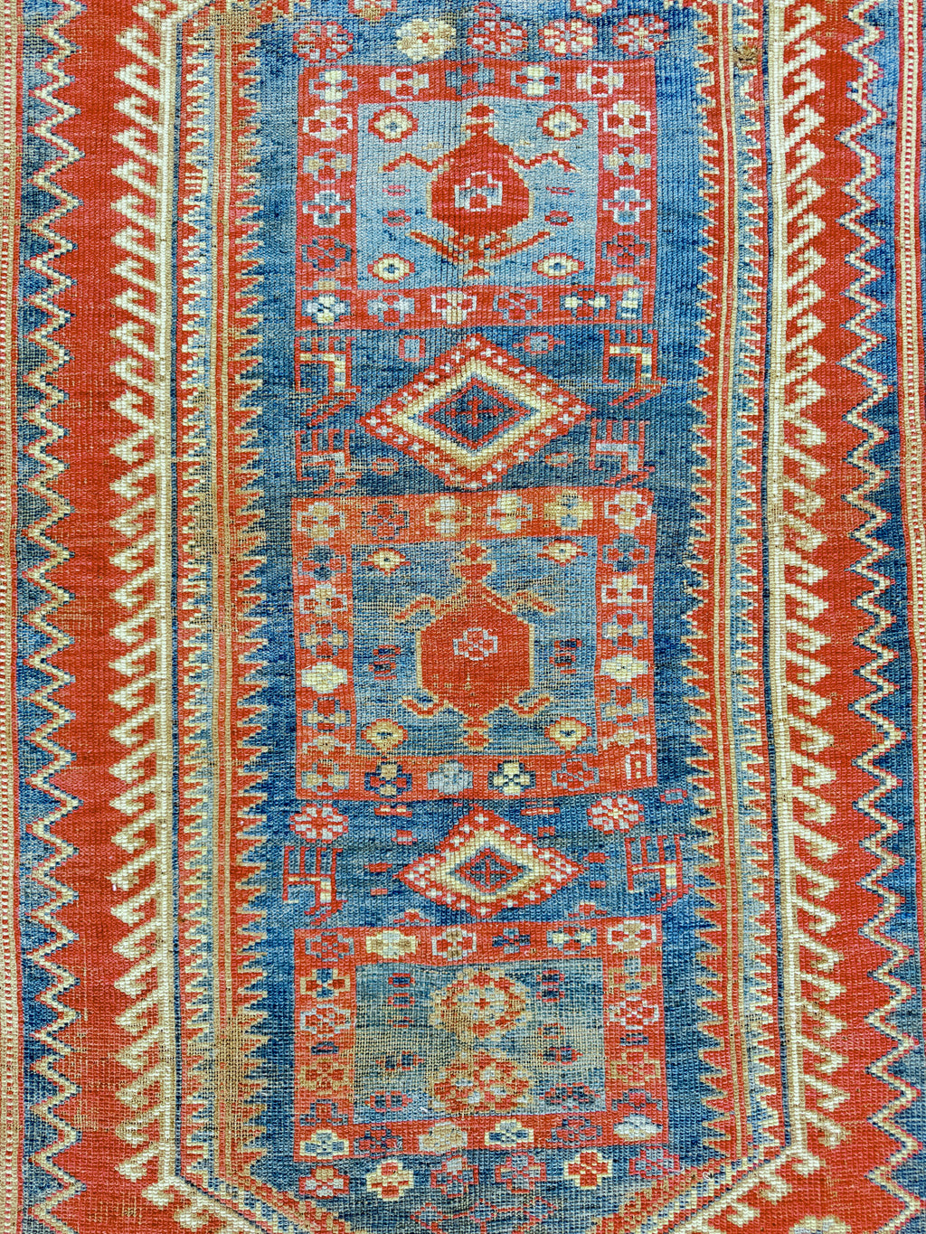 4'x 8' feet  Vintage Turkish Anatolian Rug,Brick Color Rug,201