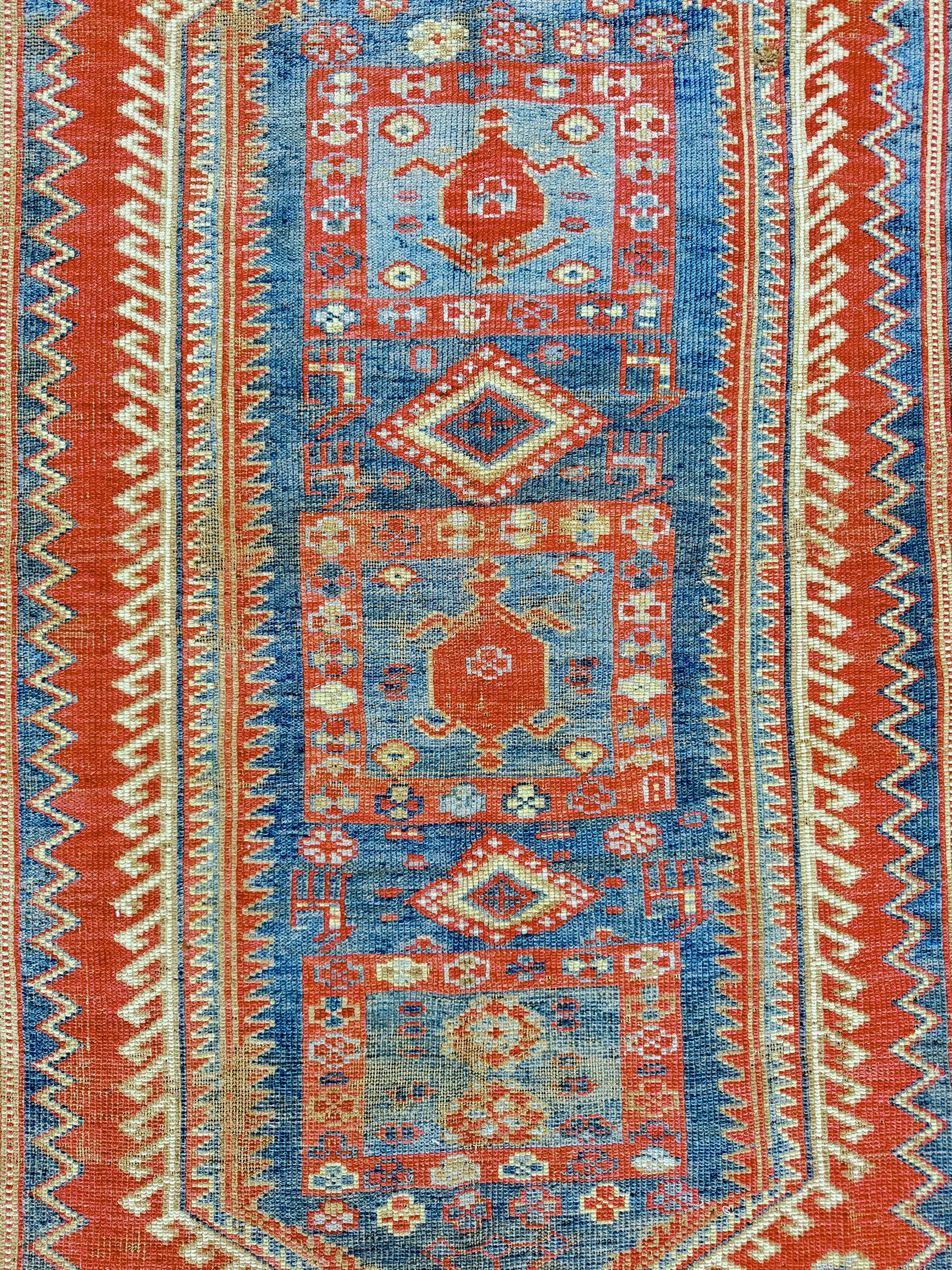 4'x 8' feet  Vintage Turkish Anatolian Rug,Brick Color Rug,201