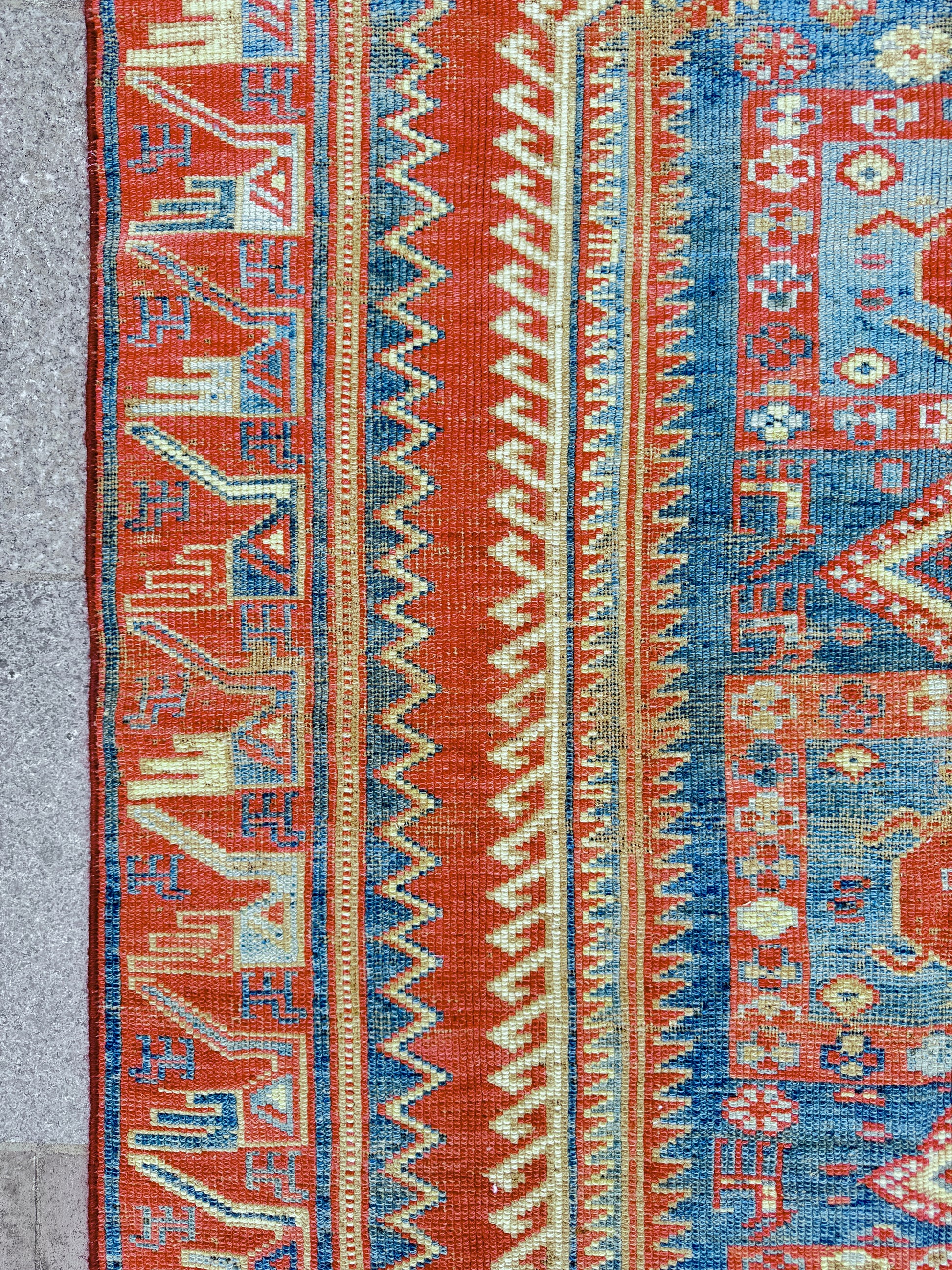 4'x 8' feet  Vintage Turkish Anatolian Rug,Brick Color Rug,201