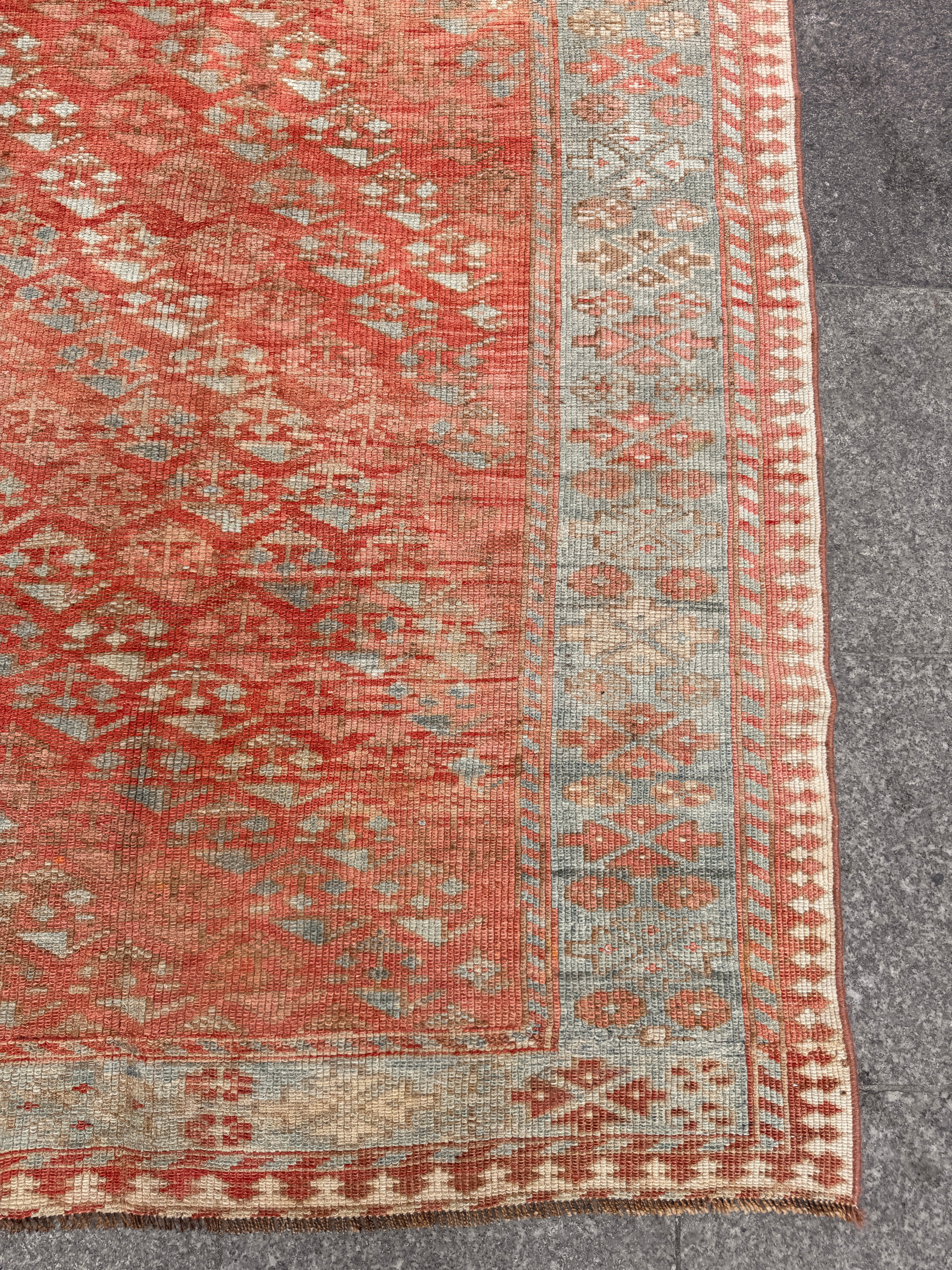 4'3"x7' feet  Vintage Turkish Anatolian Rug,Beige Color Rug,202