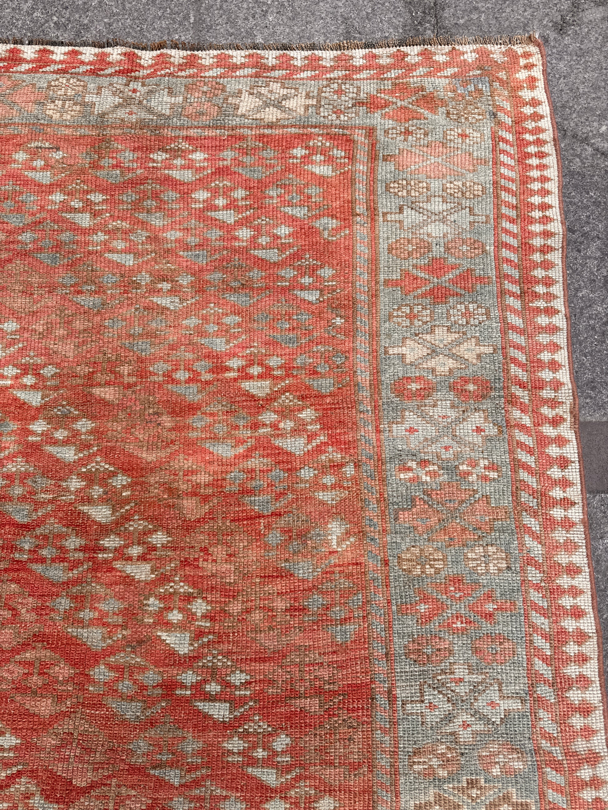 4'3"x7' feet  Vintage Turkish Anatolian Rug,Beige Color Rug,202