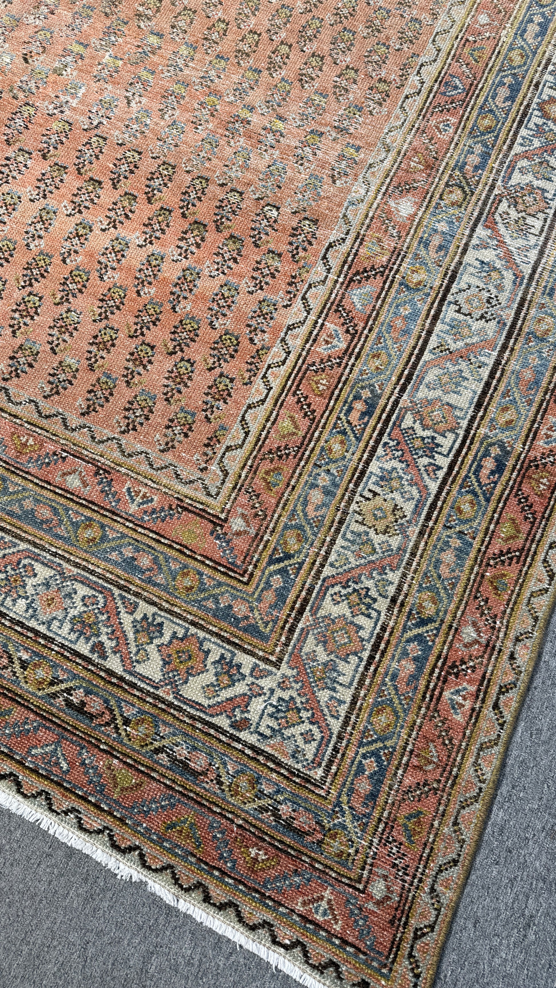 6'7"x16'2" feet  Vintage Turkish Anatolian Rug,Brick Color Rug,205