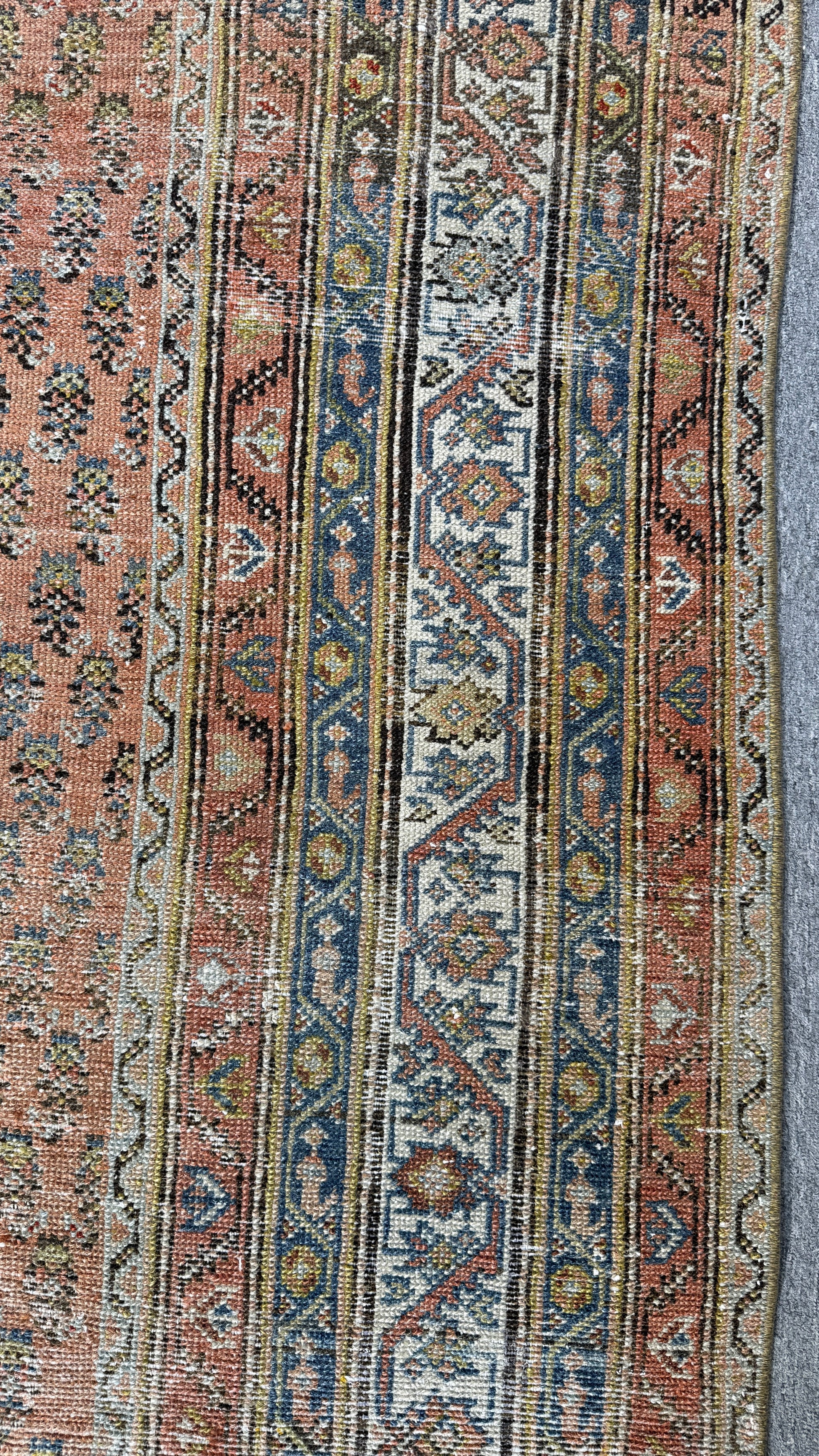 6'7"x16'2" feet  Vintage Turkish Anatolian Rug,Brick Color Rug,205