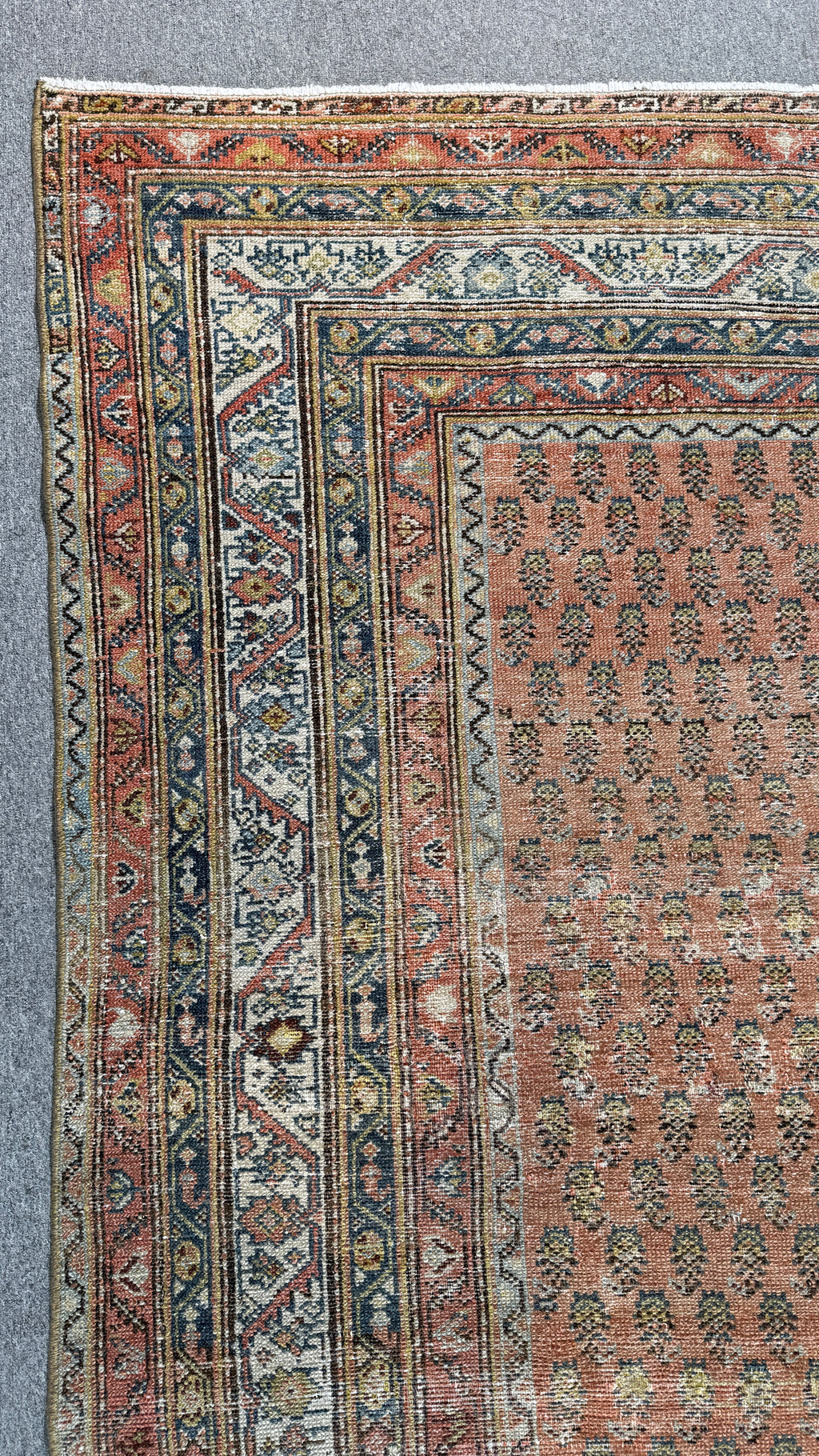 6'7"x16'2" feet  Vintage Turkish Anatolian Rug,Brick Color Rug,205