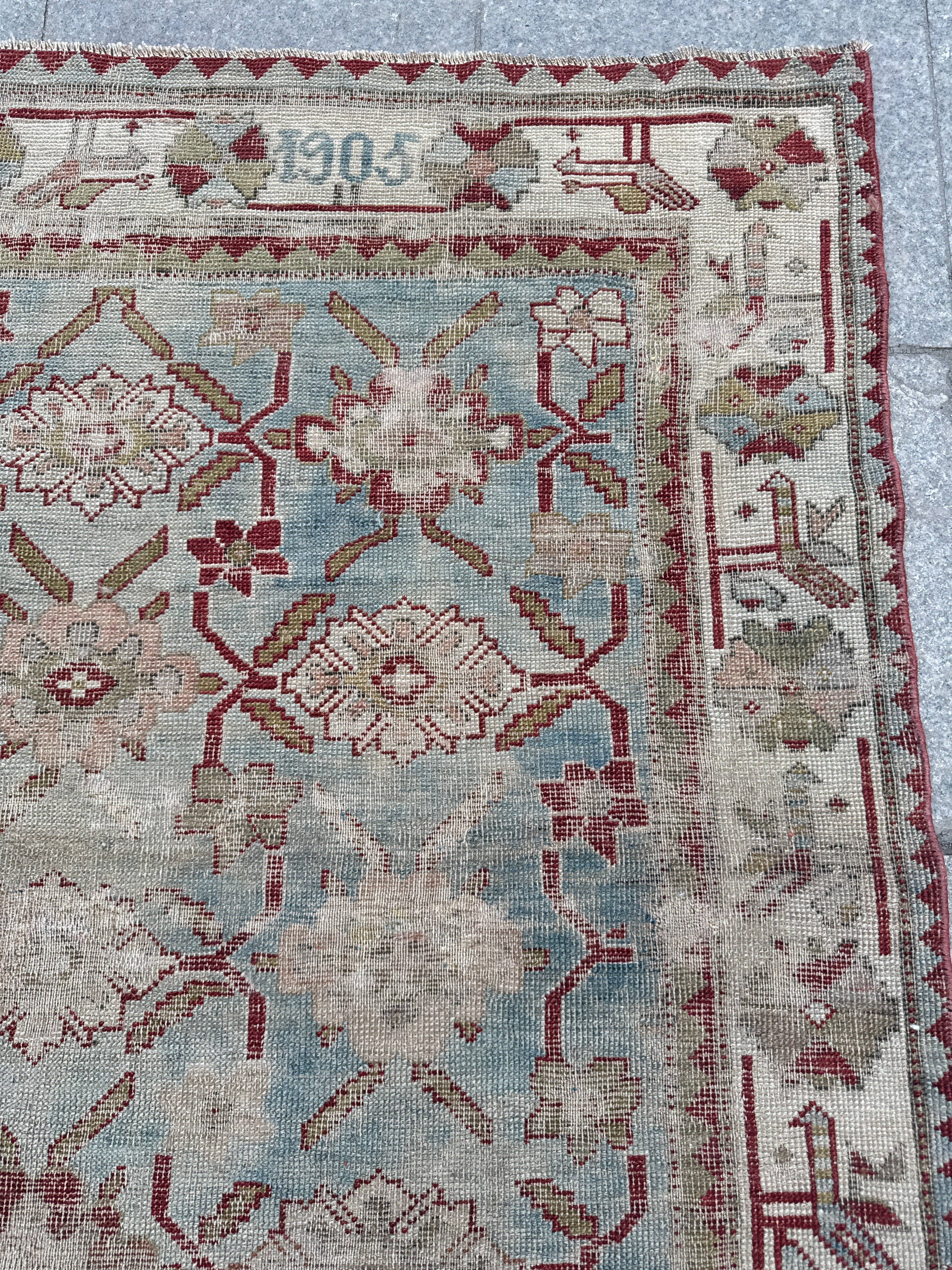 4'3"x7' feet  Vintage Turkish Anatolian Rug,Beige Color Rug,202 (Kopya)