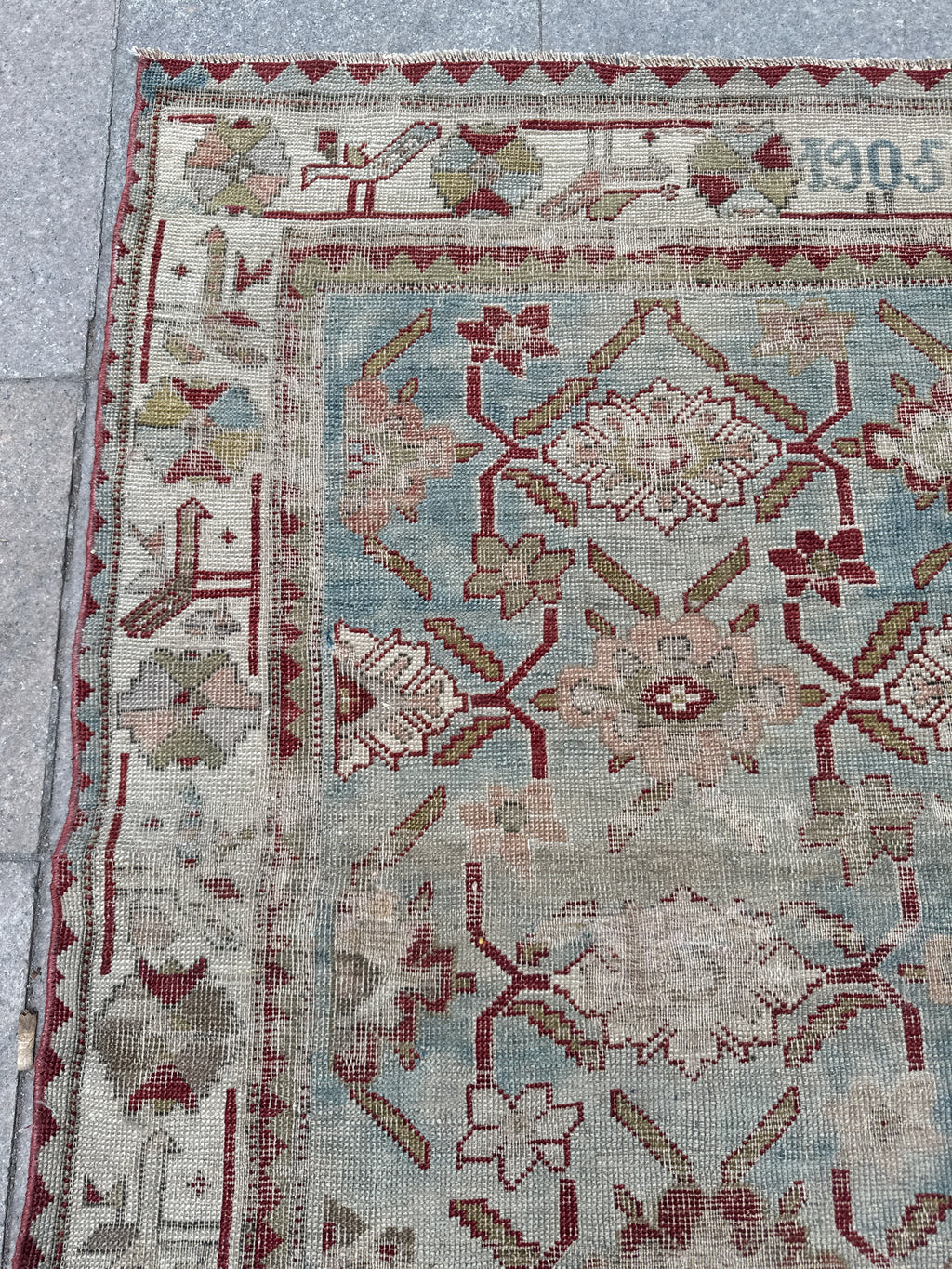 4'3"x7' feet  Vintage Turkish Anatolian Rug,Beige Color Rug,202 (Kopya)