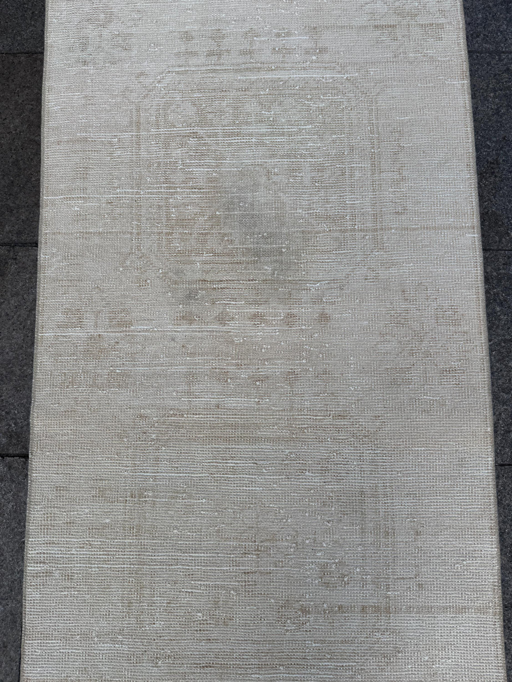 2'10"x12'7" feet Vintage Anatolian Wool Runner Rug,Floral Decoritive Beige Rug ,277