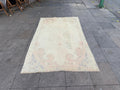 4'5"x7'6" feet Vintage Turkish Anatolian Rug,Beige Lion Rug,268