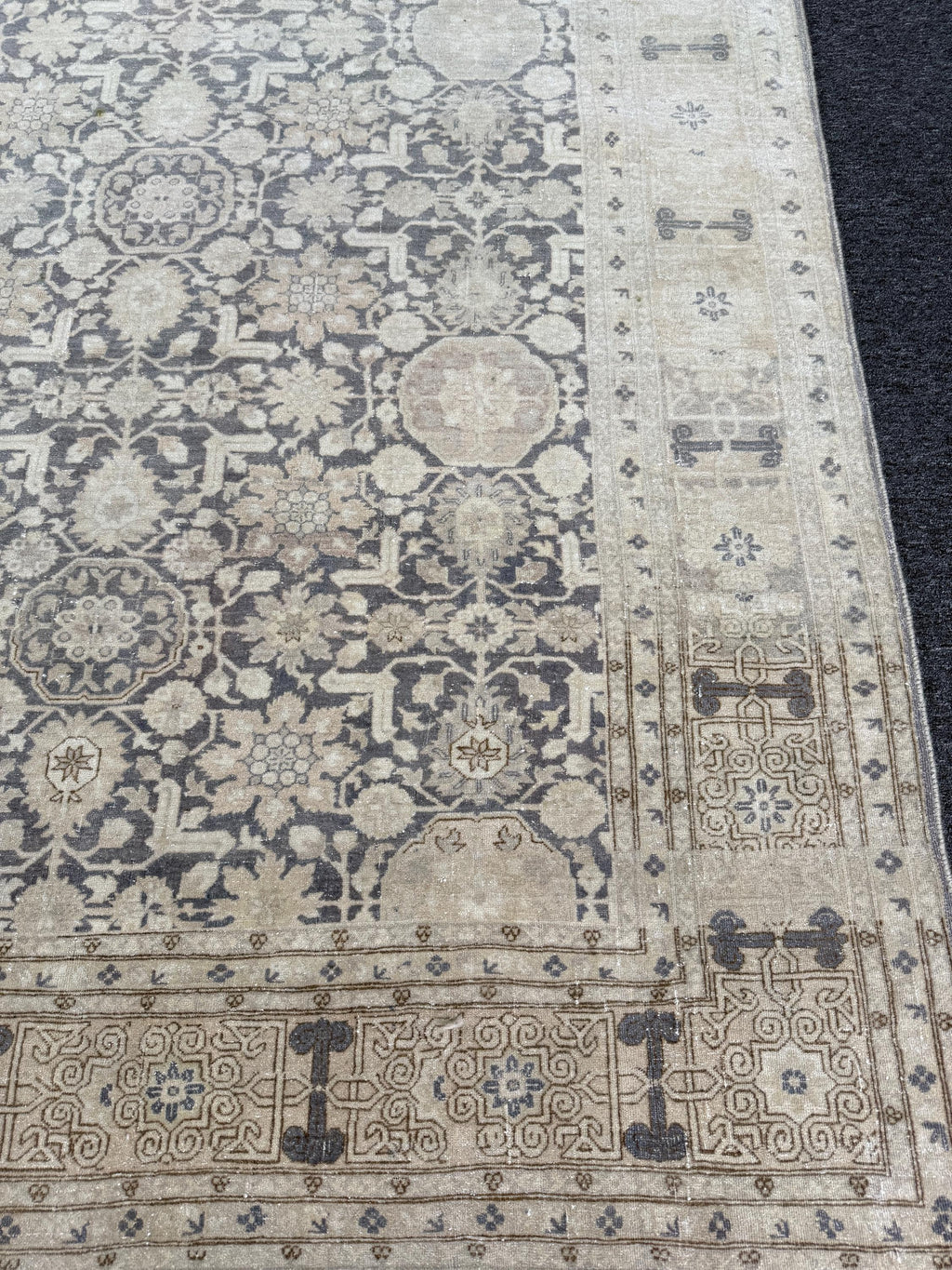 7'9"x11' feet Vintage Turkish Anatolian Rug,Blue  Color Rug,114