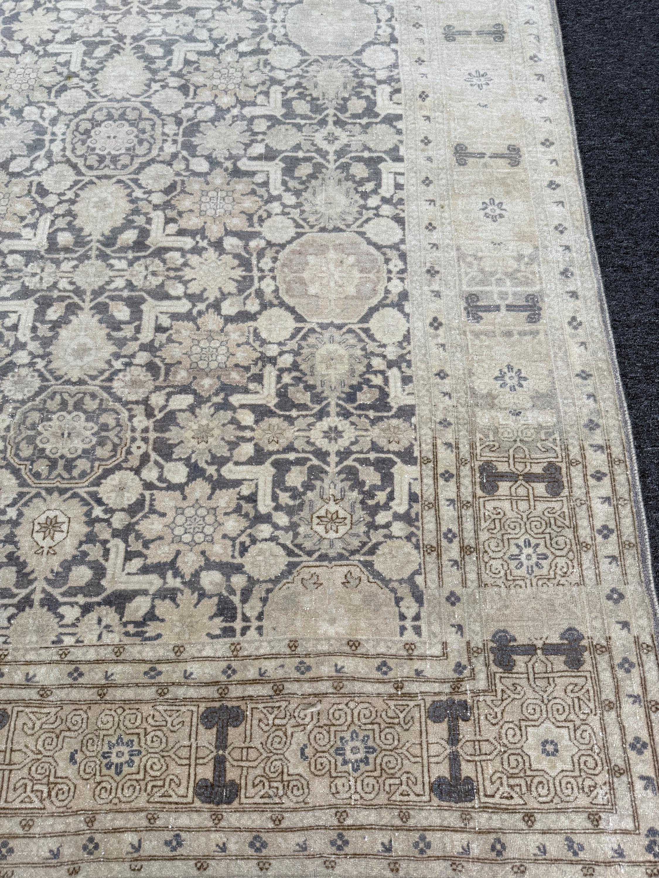7'9"x11' feet Vintage Turkish Anatolian Rug,Blue  Color Rug,114