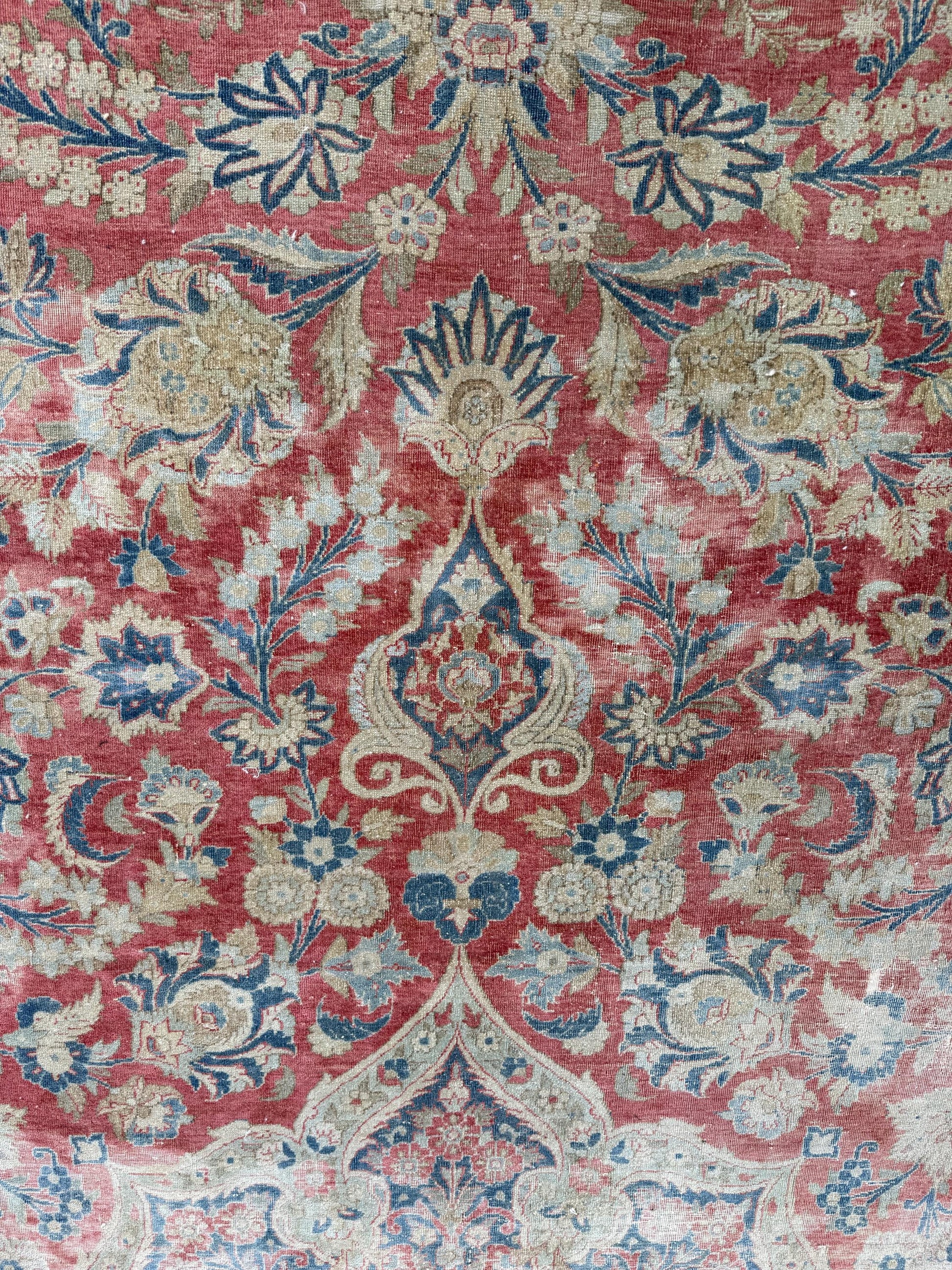 10'6"x13'9" feet Vintage Turkish Anatolian Rug,Red Color Rug,116