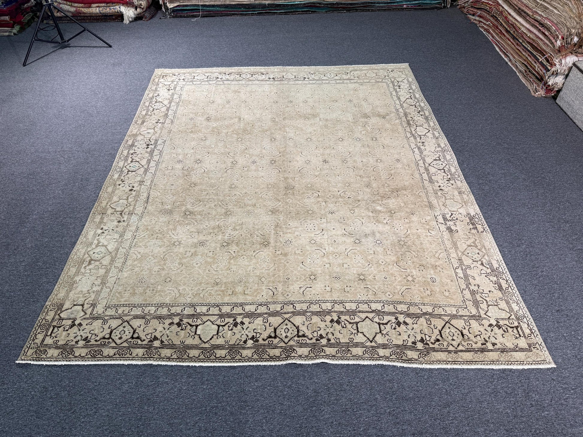 8'4"x10'2" feet Vintage Turkish Anatolian Rug,Natural Color Rug,46