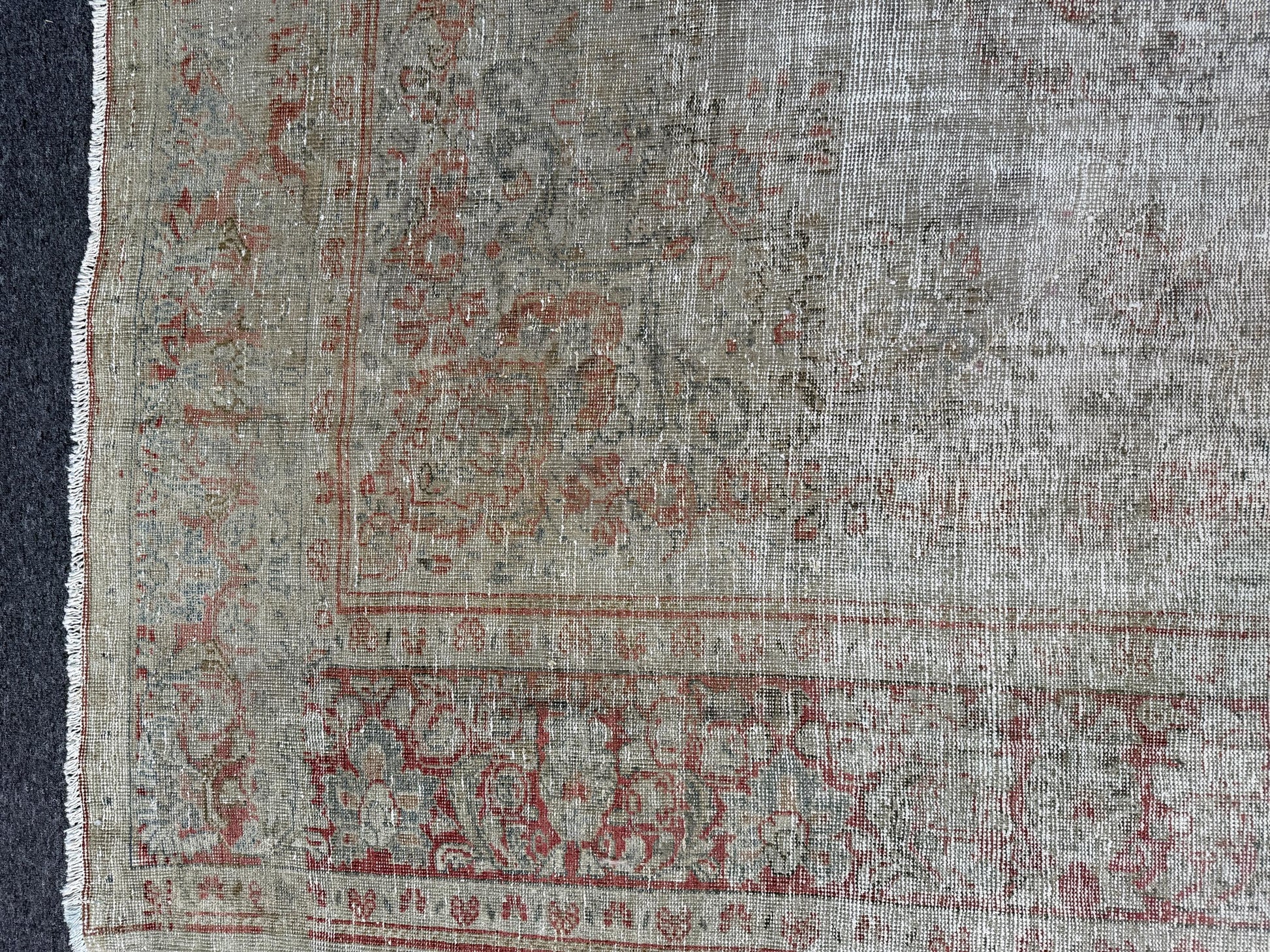 6'9"x10'9" feet Vintage Turkish Anatolian Rug,Beige Color Rug,24