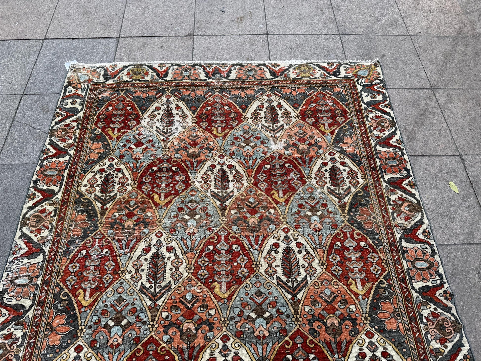 5'4"x8'2" feet Vintage Turkish Anatolian Rug,Brick Color Rug,143