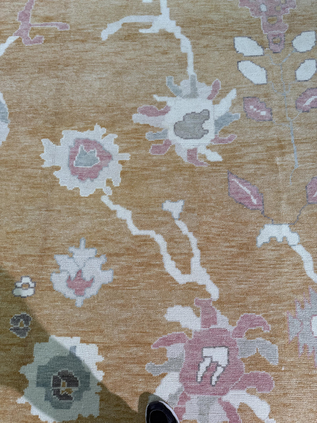 9'2"x12' feet Turkish Oushak Rug,Yellow Color Rug,070