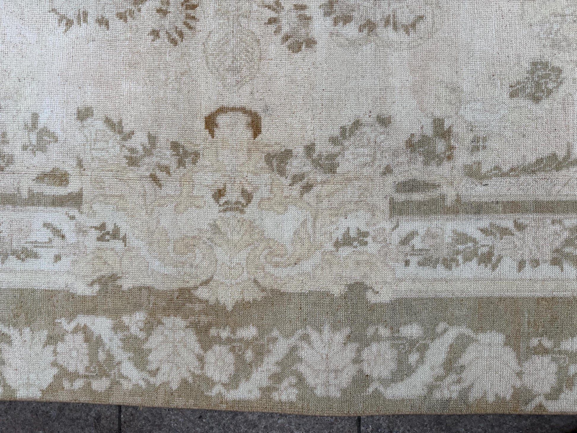 5'11"x9'2" feet Vintage Turkish Anatolian Rug,Beige Floral Rug,60