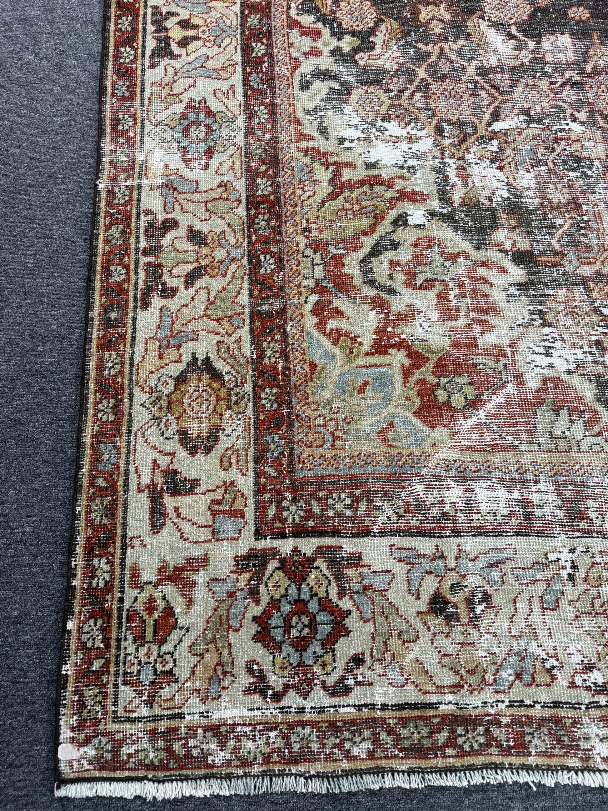 8'3"x11'1" feet Vintage Turkish Anatolian Rug,Natural Color Rug,120