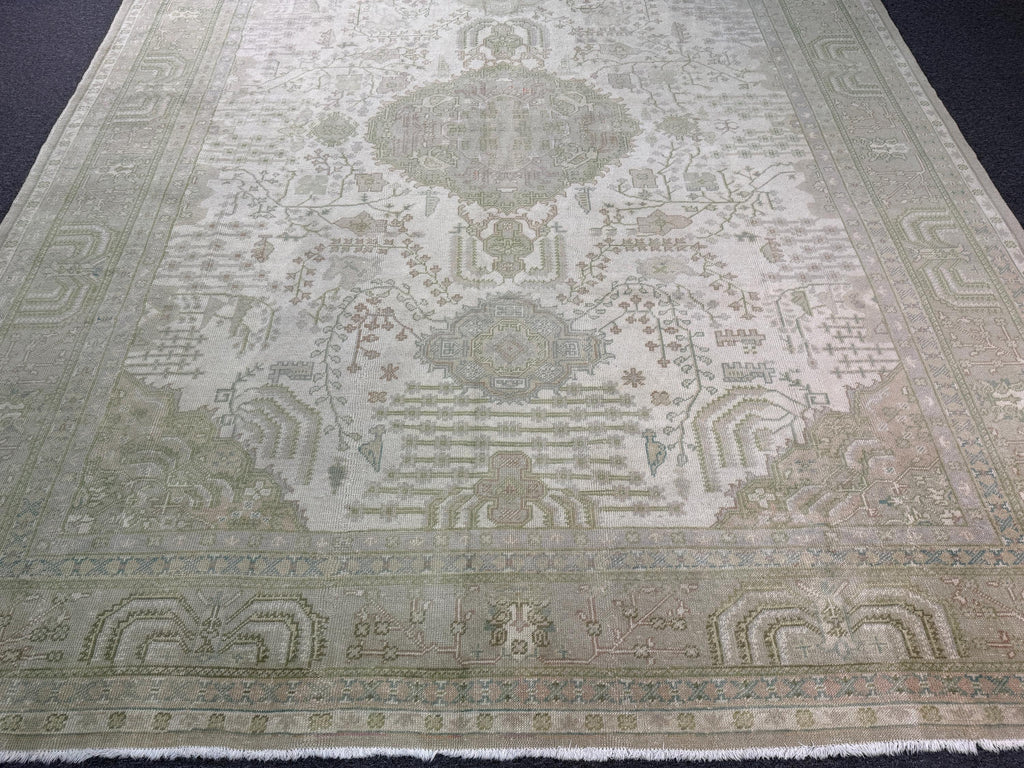 10'4"x13' feet Turkish Oushak Rug,Beige Color Rug,110