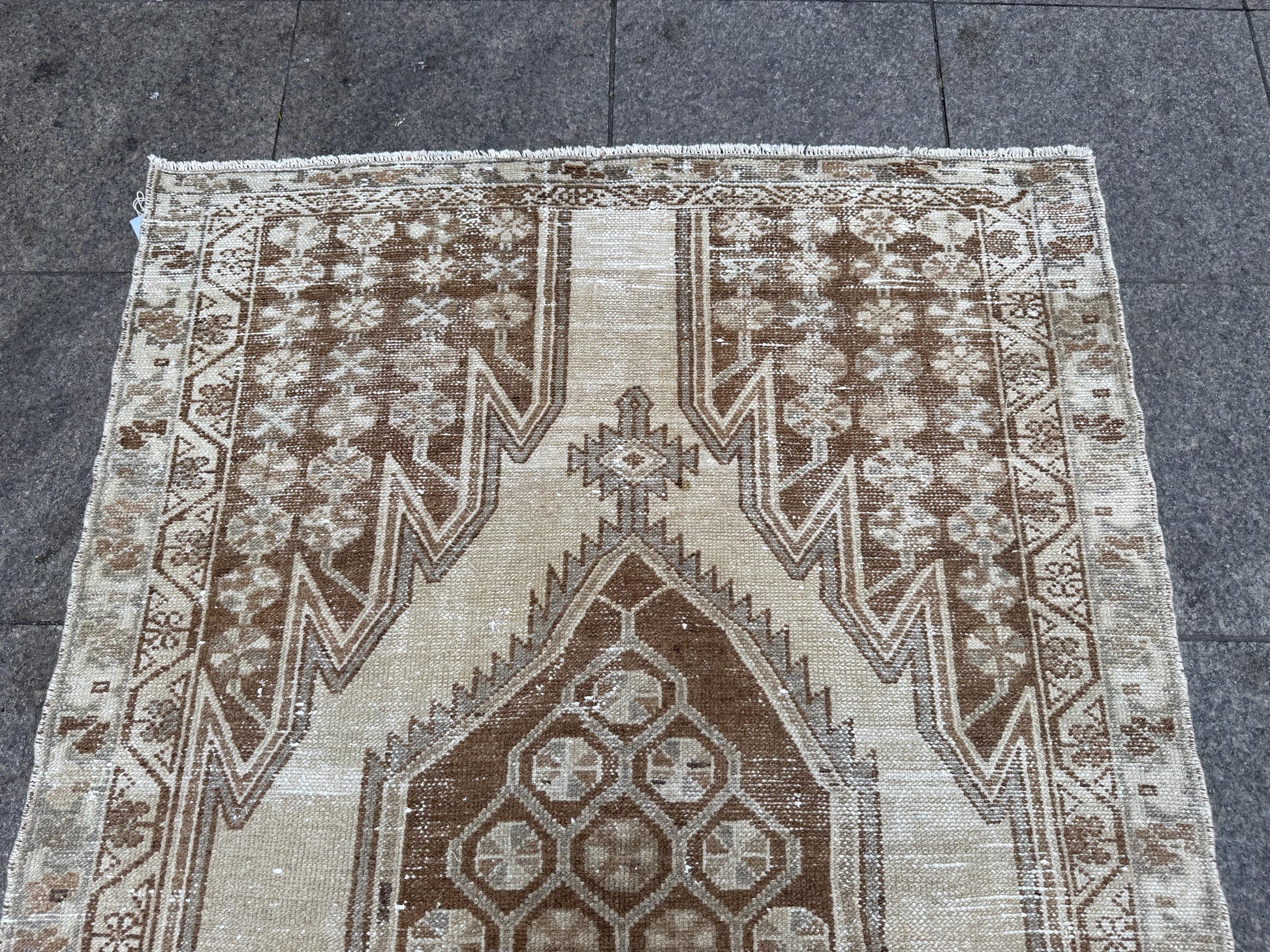 3'10"x6' feet  Vintage Turkish Anatolian Rug,Beige Color Rug,125