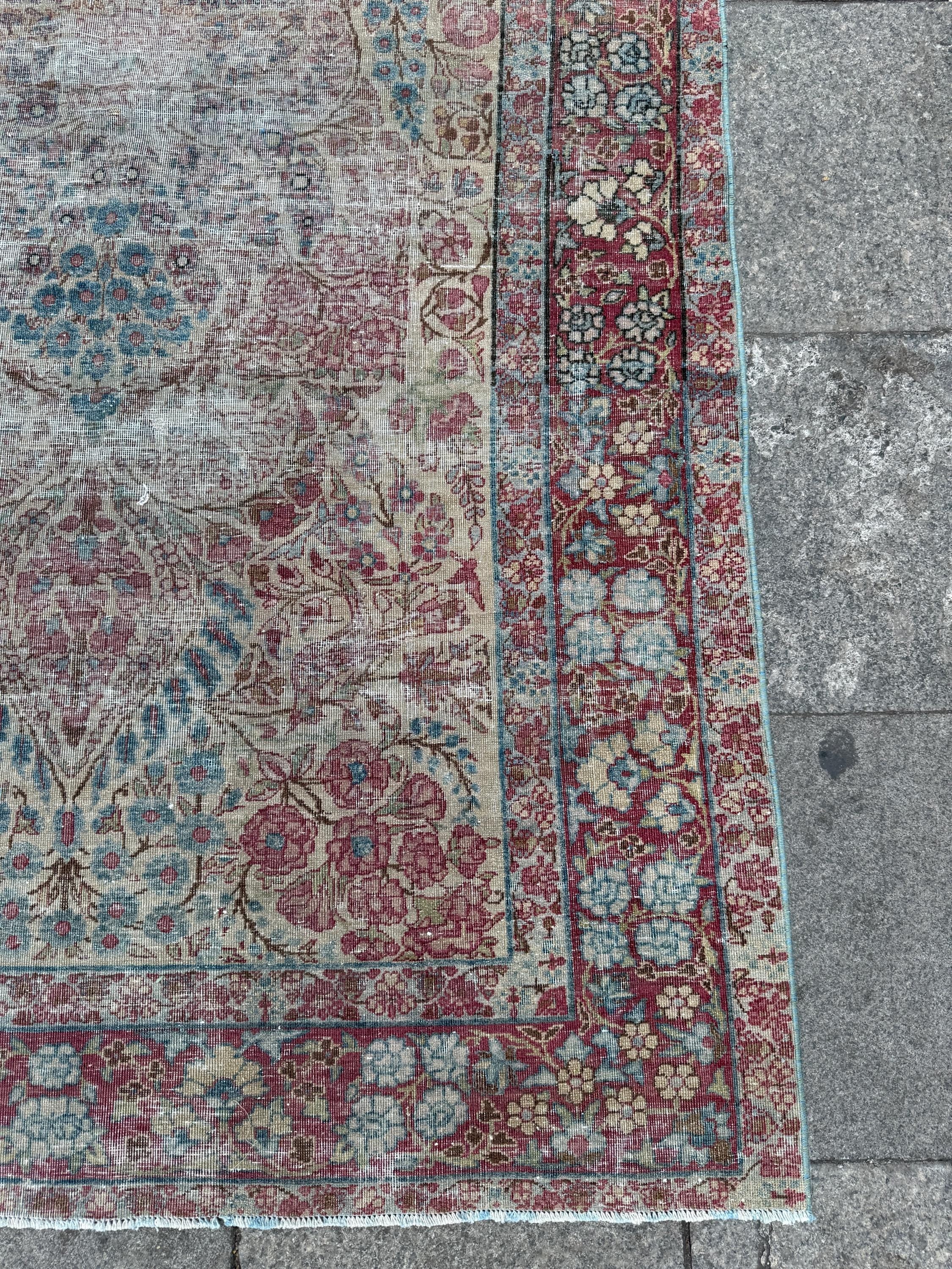 4'7"x7'2" feet Vintage Turkish Anatolian Rug,Beige Color Rug,014