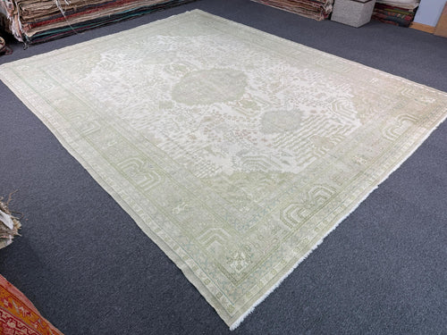 10'4"x13' feet Turkish Oushak Rug,Beige Color Rug,110