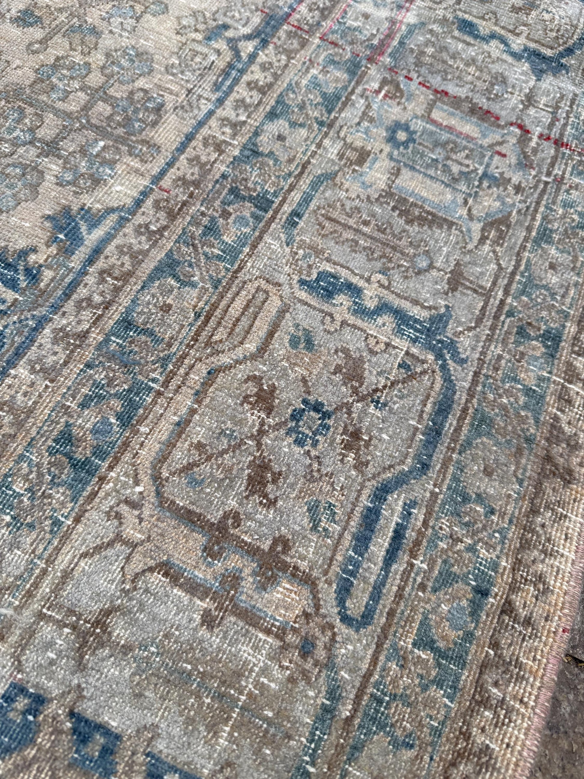 5'2"x8'6" feet Vintage Anatolian Wool Rug,Floral Decoritive Beige Rug ,507