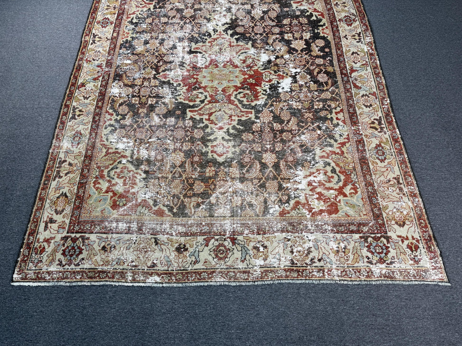 8'3"x11'1" feet Vintage Turkish Anatolian Rug,Natural Color Rug,120