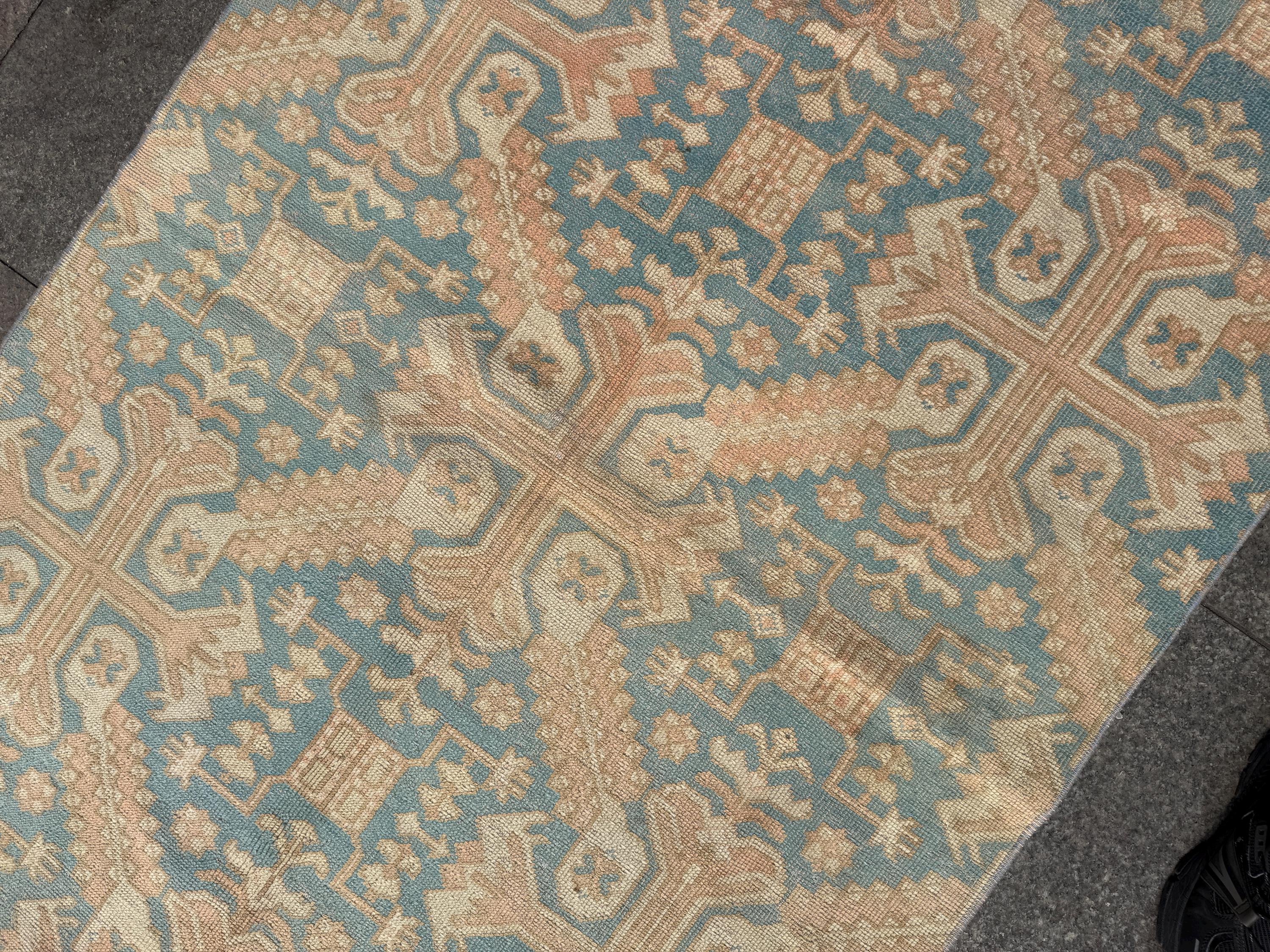 3'9"x6'3" feet  Vintage Turkish Anatolian Rug,Brick Color Rug,529