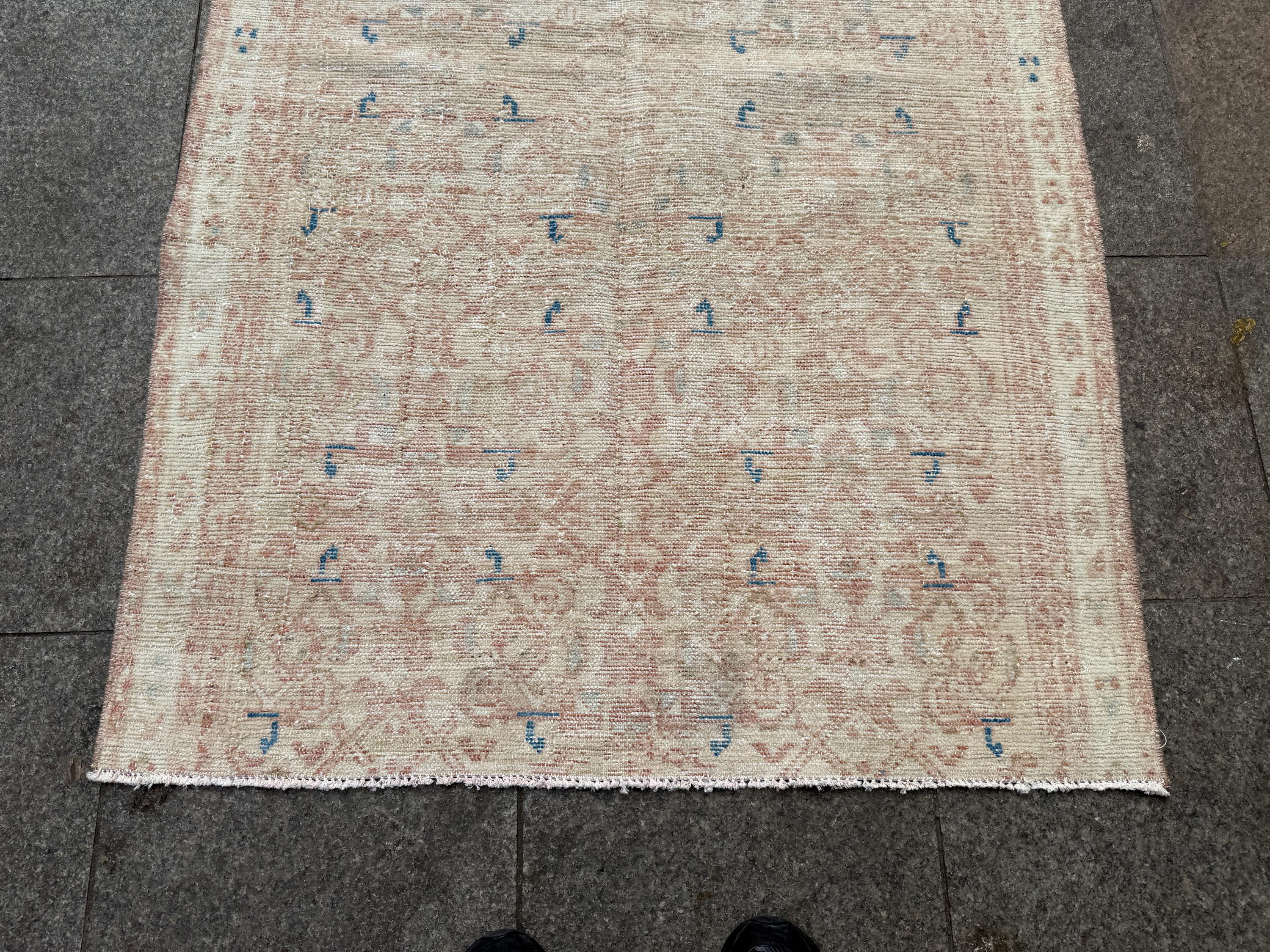 3'6"x5'8" feet  Vintage Turkish Anatolian Rug,Beige Color Rug,590