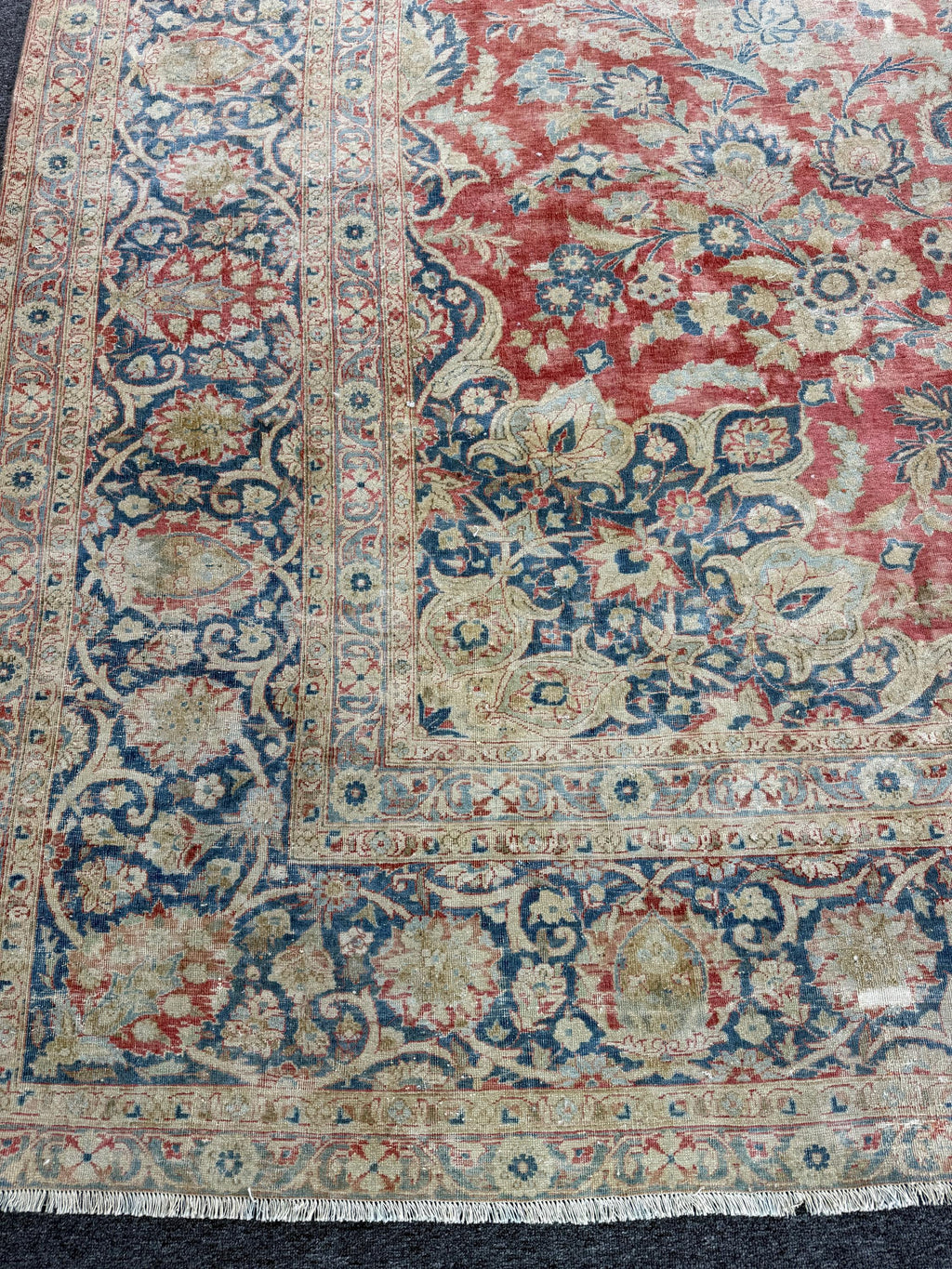 10'6"x13'9" feet Vintage Turkish Anatolian Rug,Red Color Rug,116