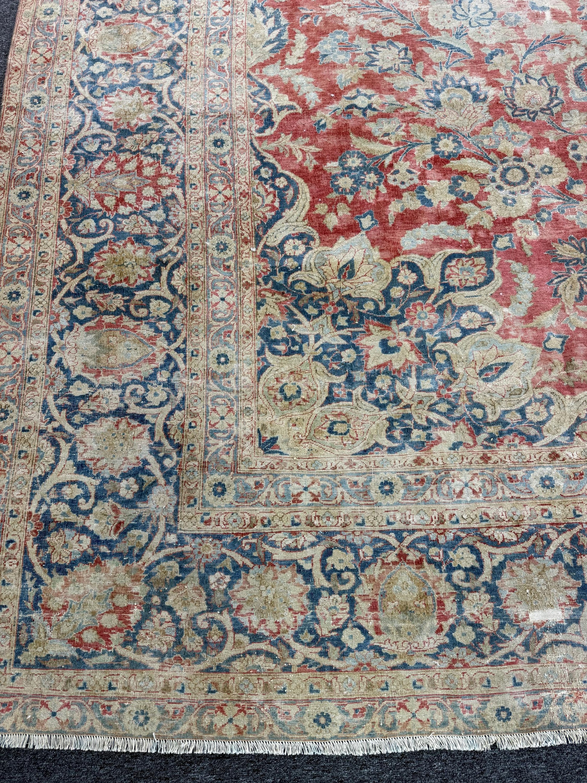 10'6"x13'9" feet Vintage Turkish Anatolian Rug,Red Color Rug,116