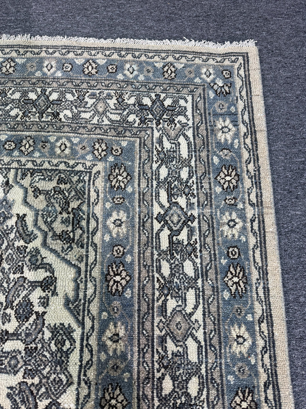 8'8"x11'5" feet Vintage Turkish Anatolian Rug,Beige Color Rug,111