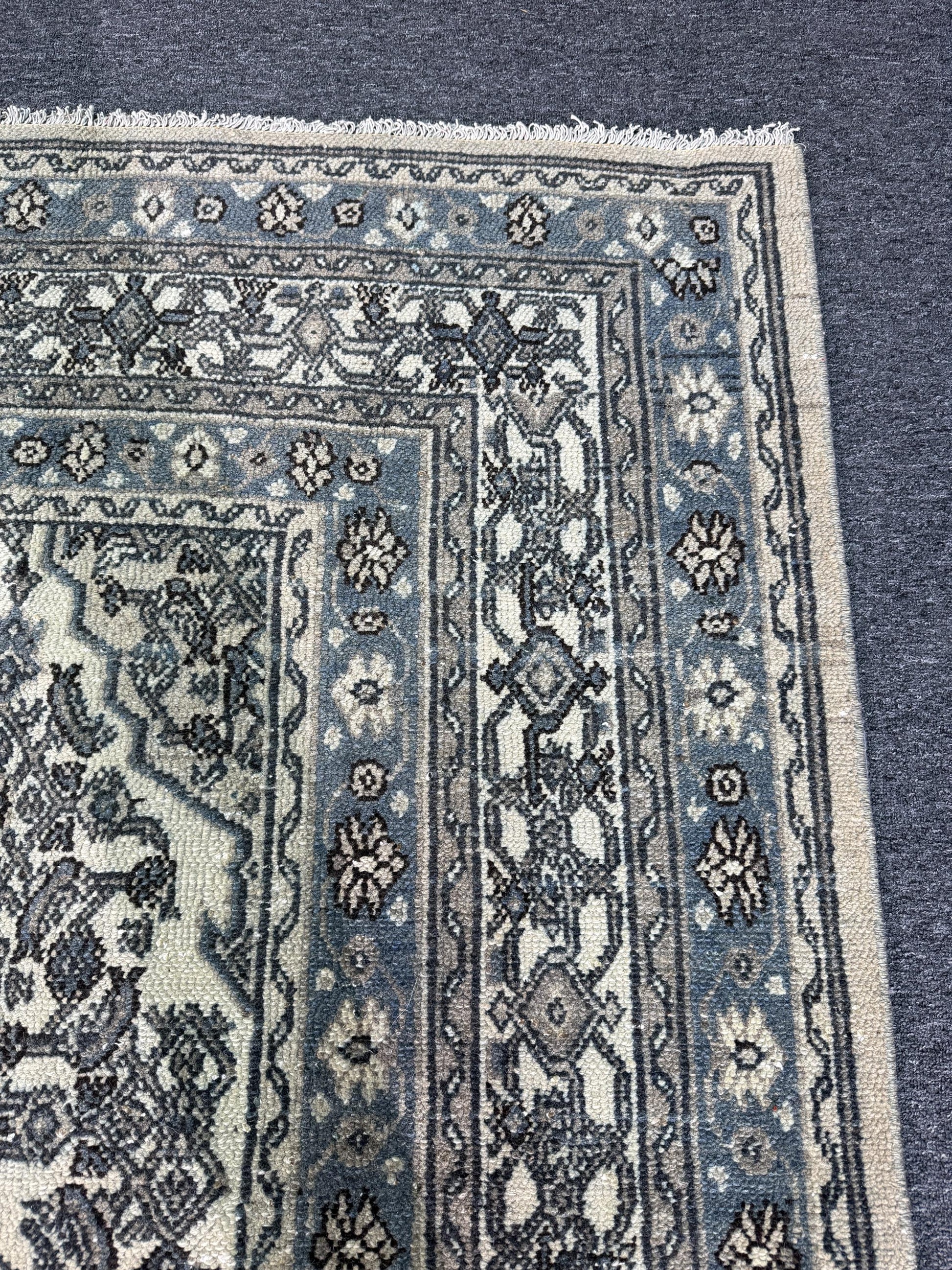 8'8"x11'5" feet Vintage Turkish Anatolian Rug,Beige Color Rug,111