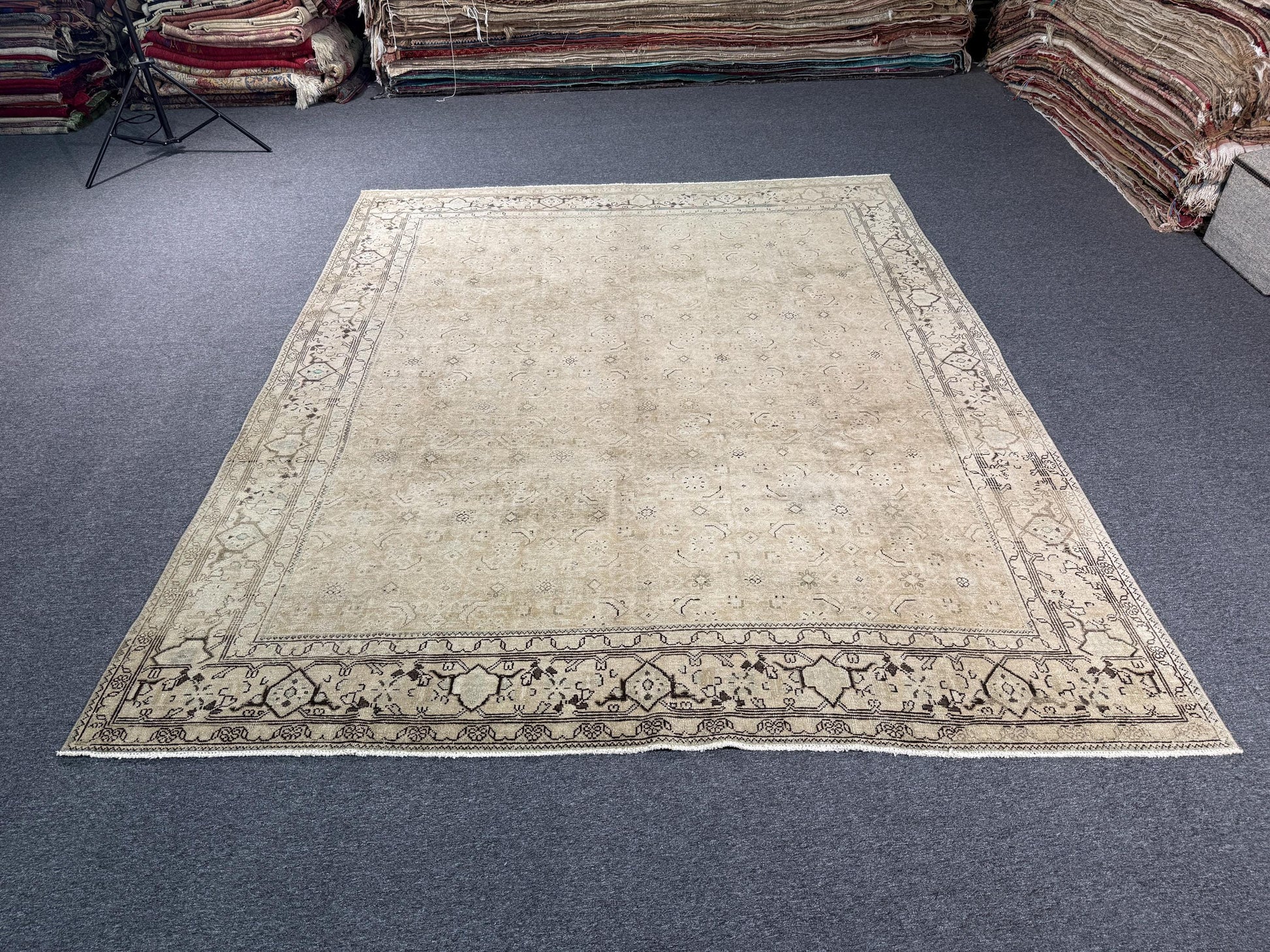 8'4"x10'2" feet Vintage Turkish Anatolian Rug,Natural Color Rug,46