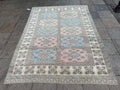 6'4"x8'1" feet Vintage Turkish Anatolian Rug,Pink and Blue Rug,914