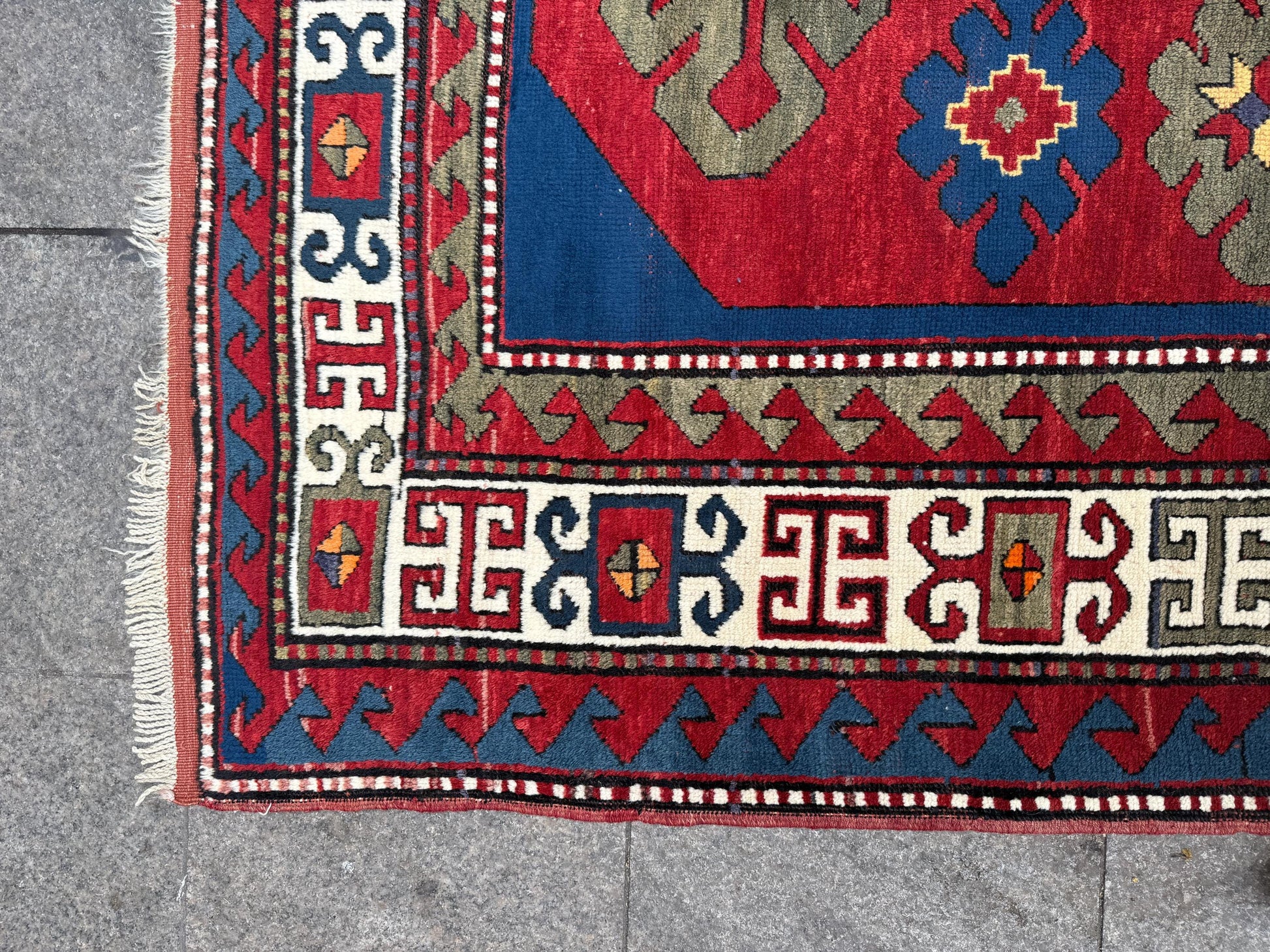 5'x7'11" feet Vintage Turkish Anatolian Rug,Red Color Rug,62