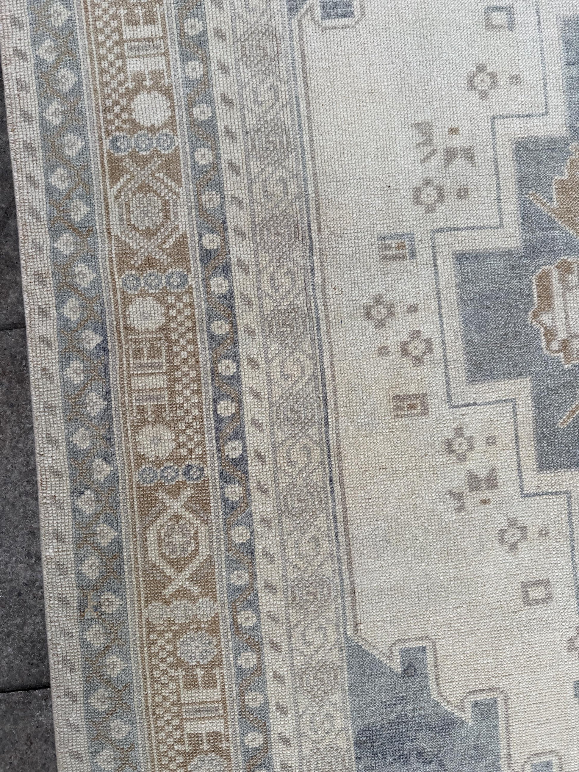 4'10"x9'2" feet Vintage Turkish Anatolian Rug,Blue Color Floral Rug,794