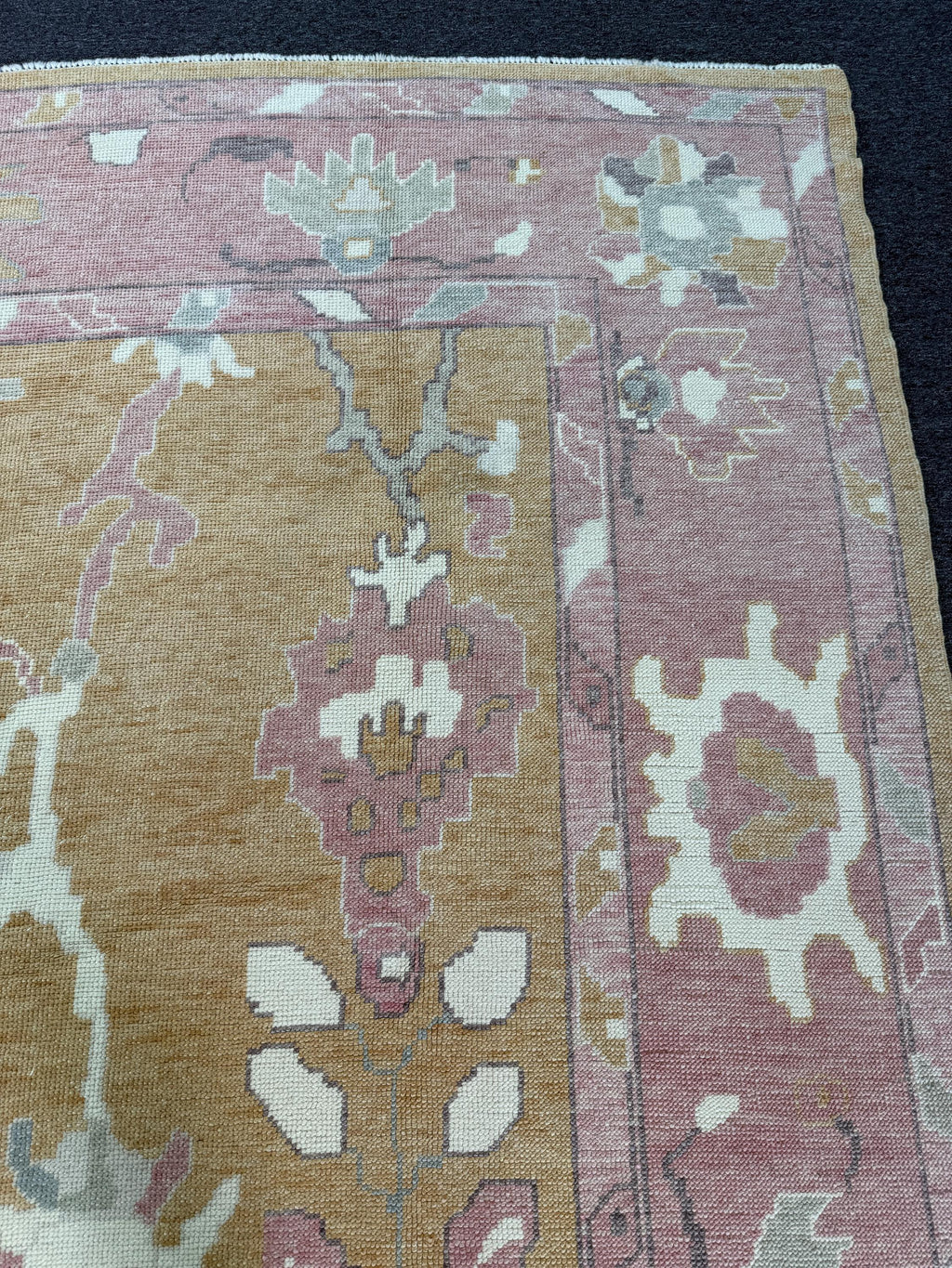 10'x13'4 feet Turkish Oushak Rug,Yellow Color Rug,074