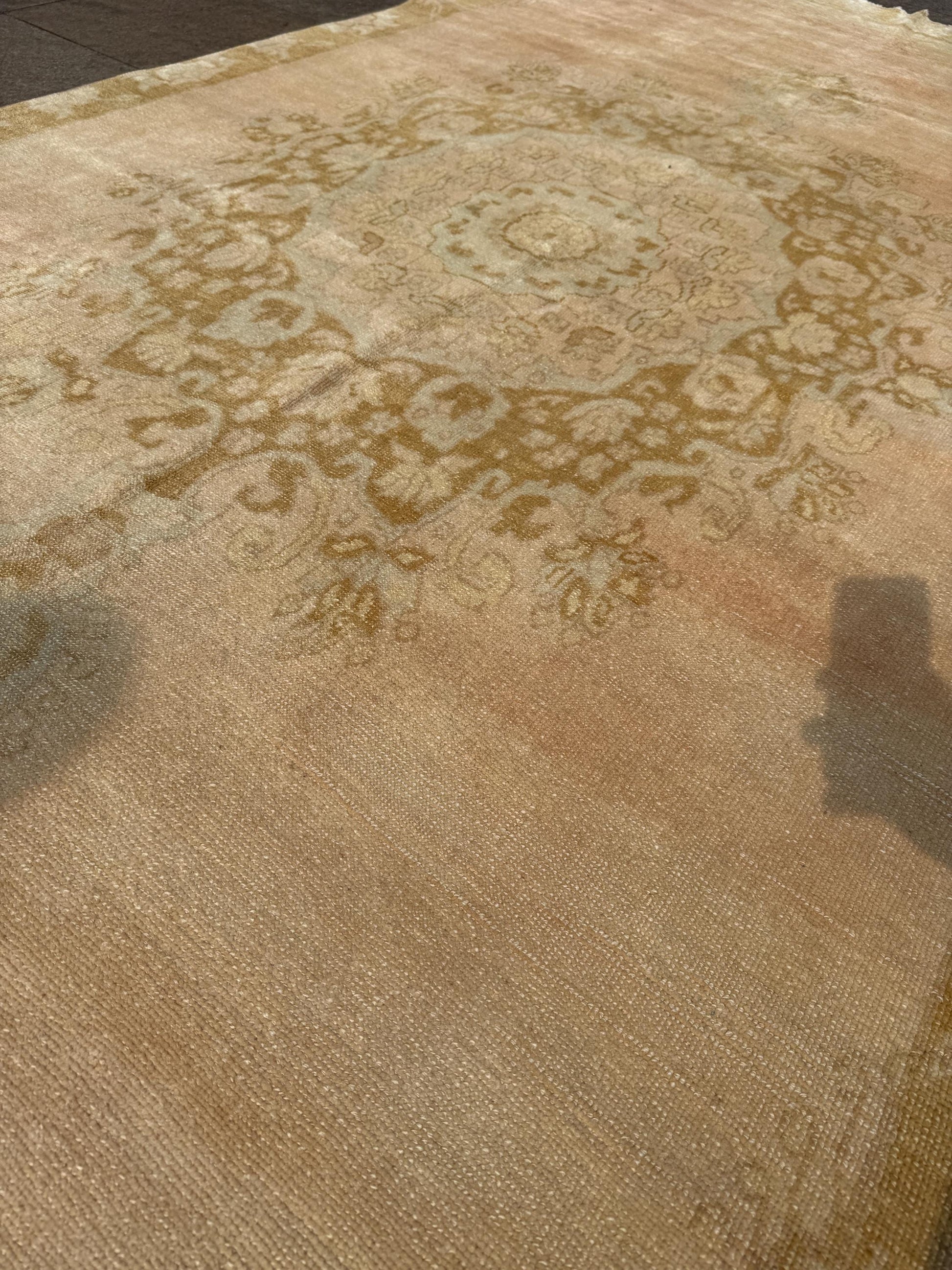 5'x10'5" feet Vintage Turkish Anatolian Rug,Brick Color Floral Rug,304