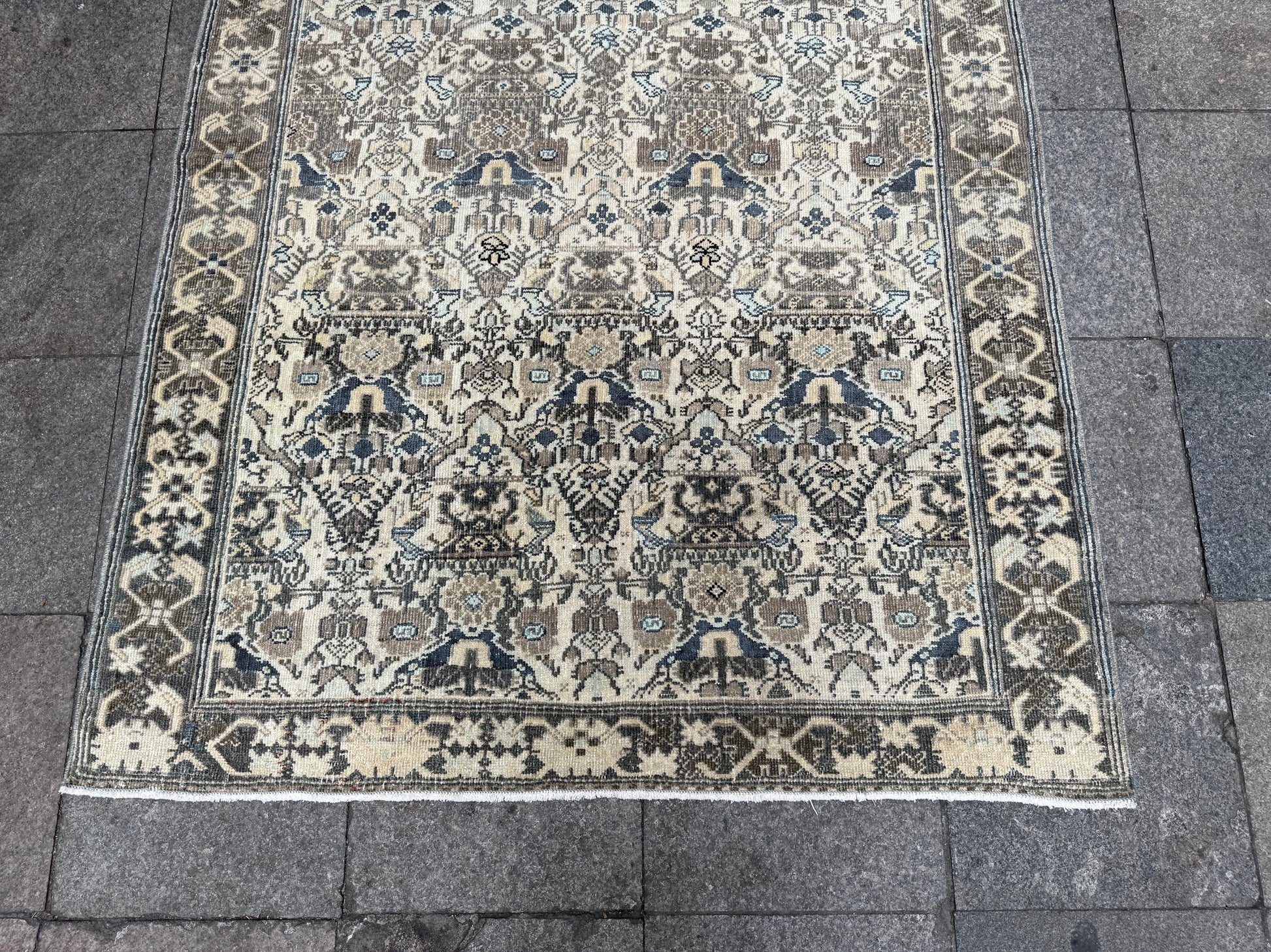 4'8"x6'9" feet  Vintage Turkish Anatolian Rug,Beige Color Rug,65