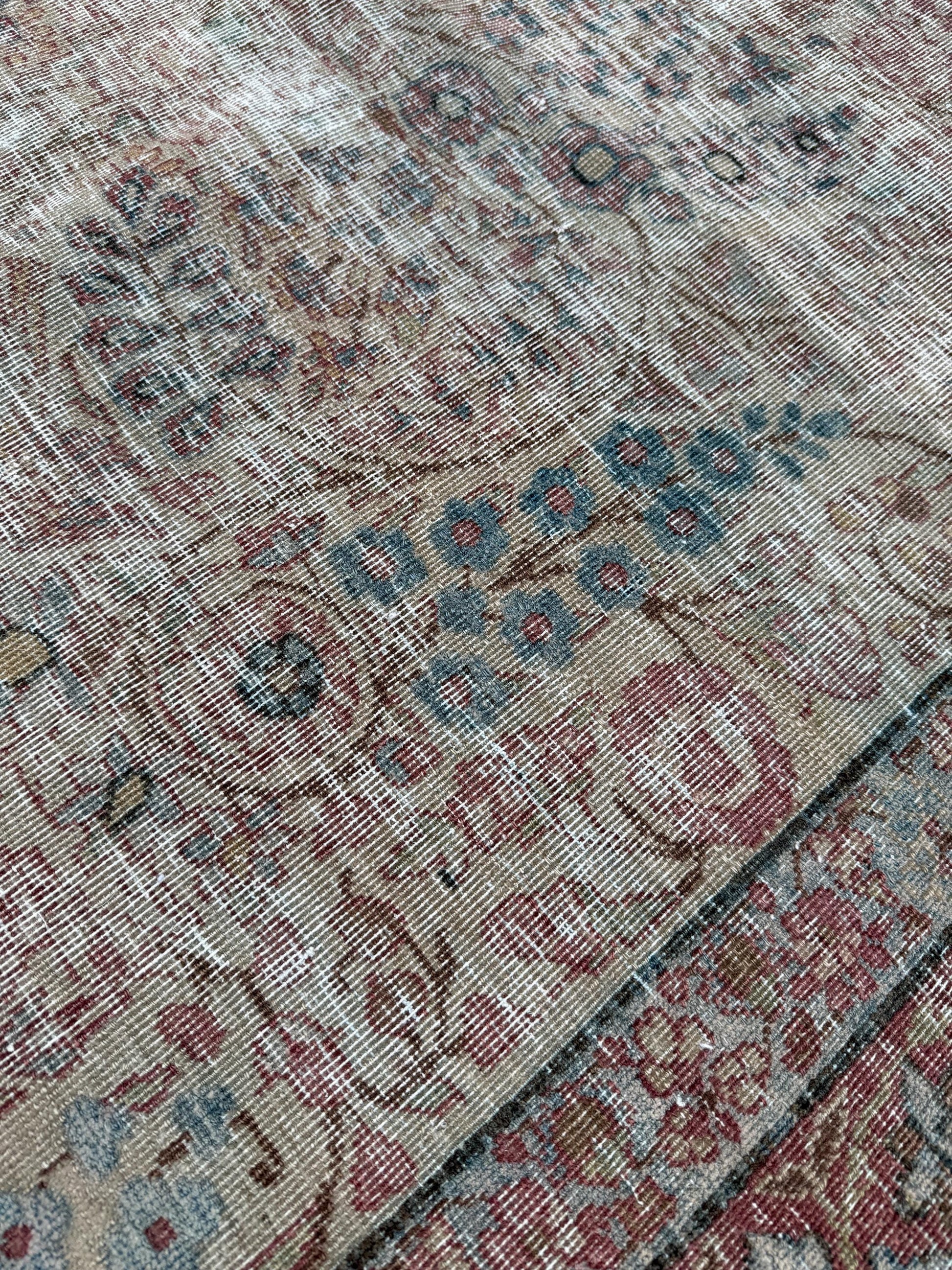 4'7"x7'2" feet Vintage Turkish Anatolian Rug,Beige Color Rug,014