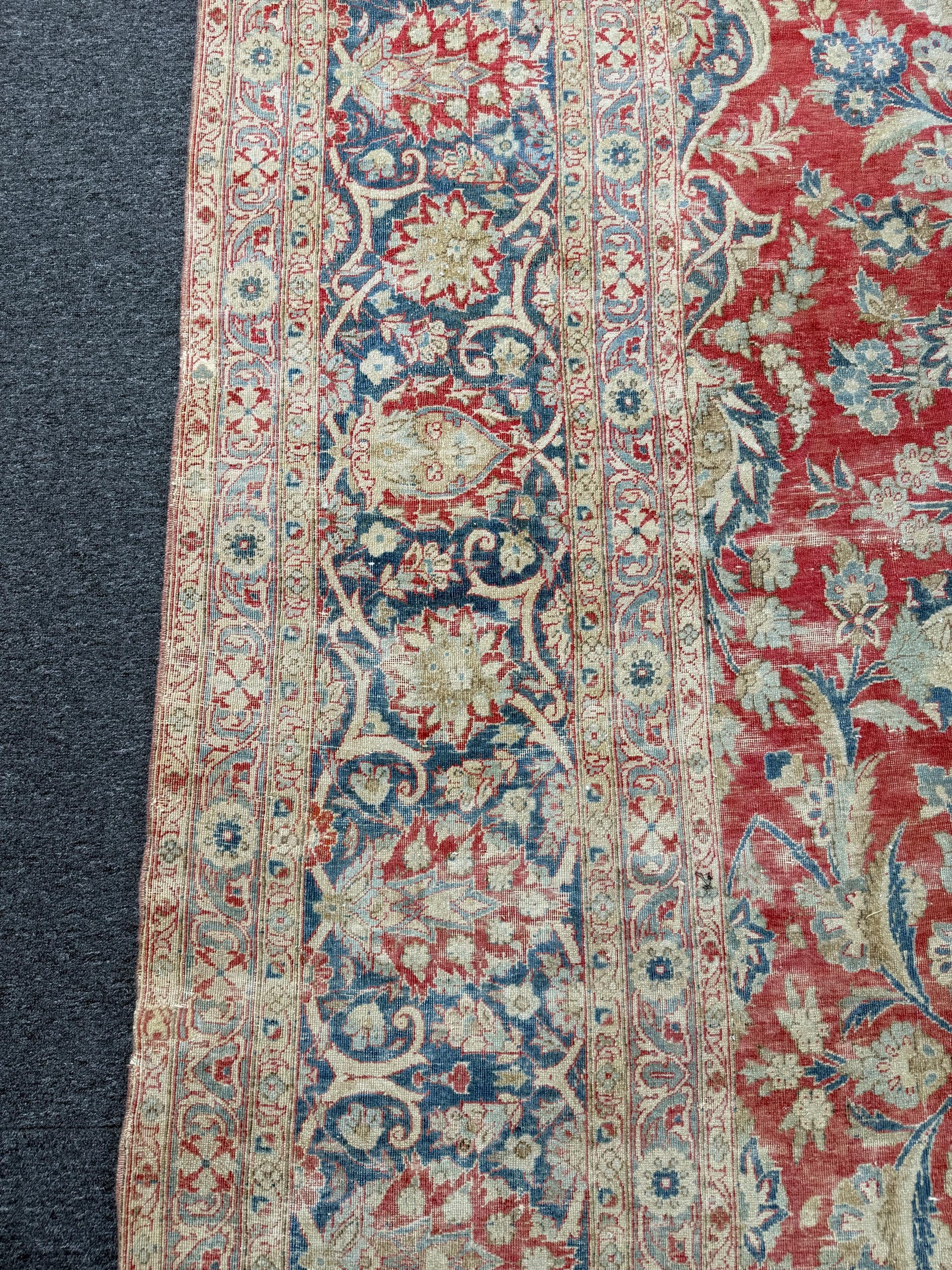 10'6"x13'9" feet Vintage Turkish Anatolian Rug,Red Color Rug,116