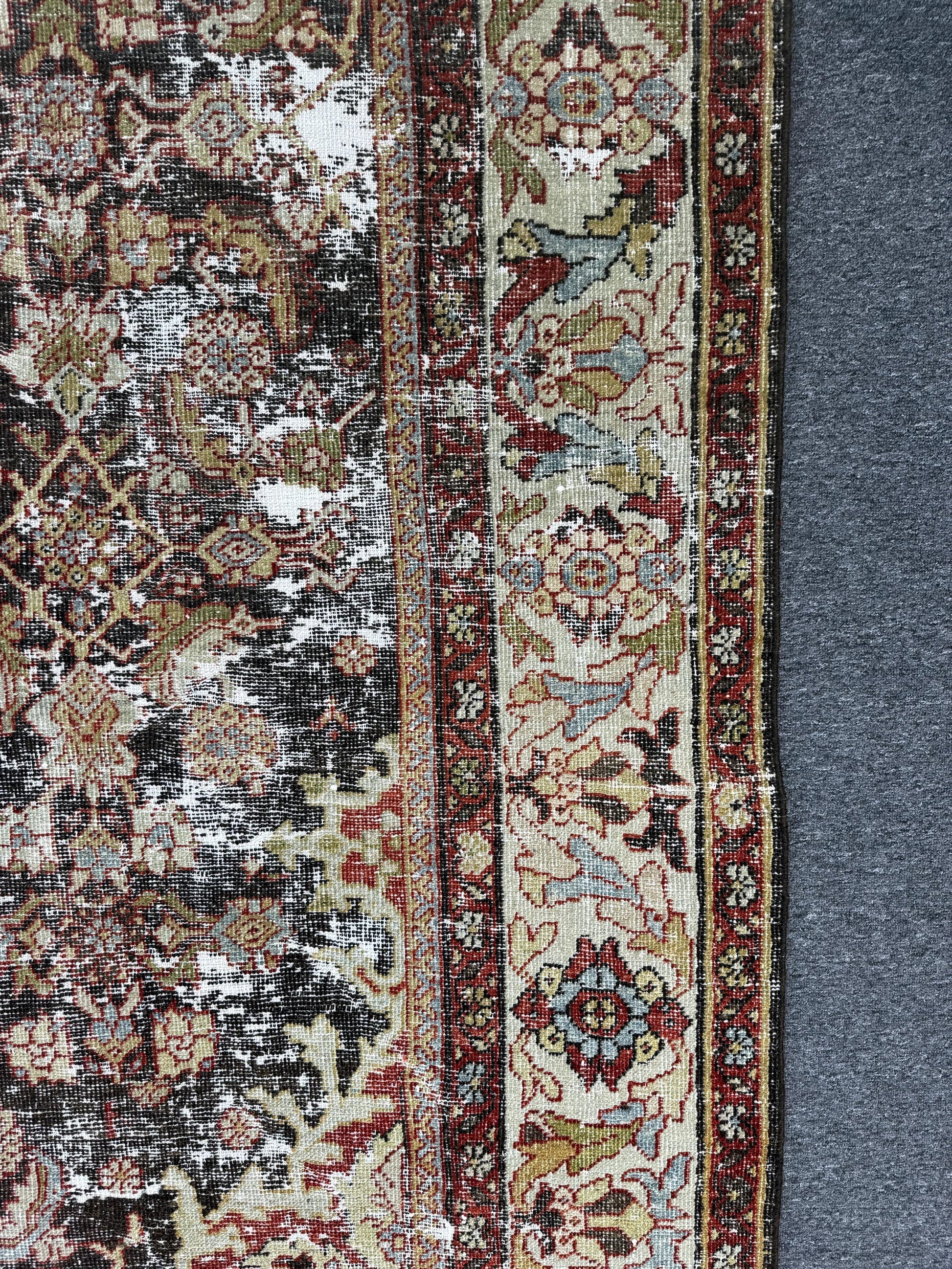 8'3"x11'1" feet Vintage Turkish Anatolian Rug,Natural Color Rug,120