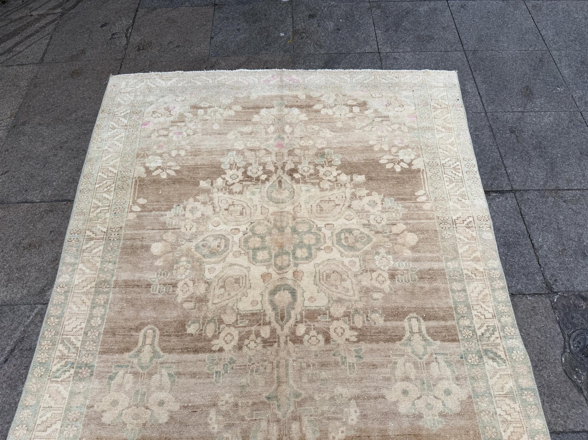 5'x11'6" feet Vintage Turkish Anatolian Rug,Blue Color Rug,018