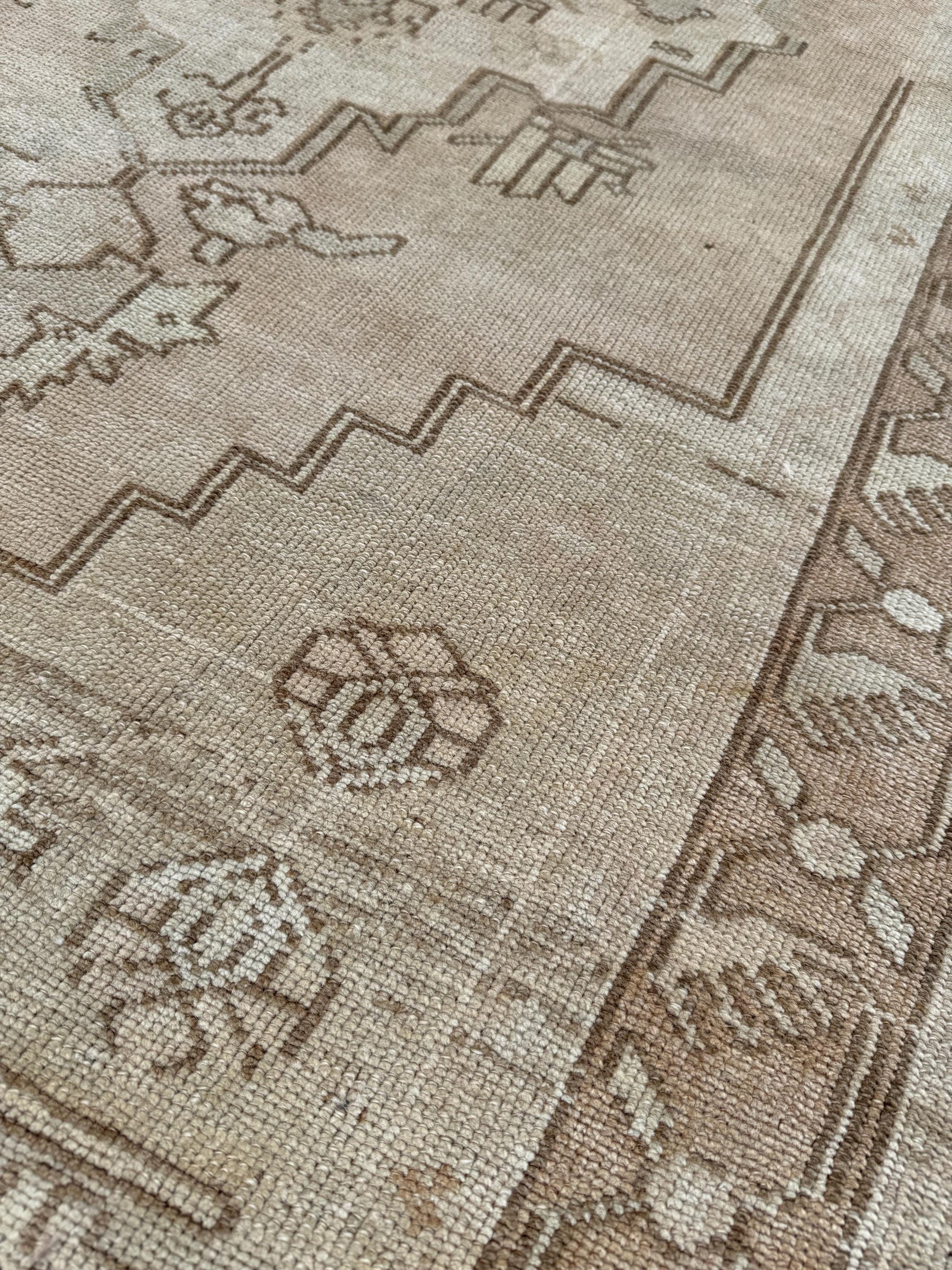 3'8"x6'10" feet  Vintage Turkish Anatolian Rug,Beige Color Rug,567