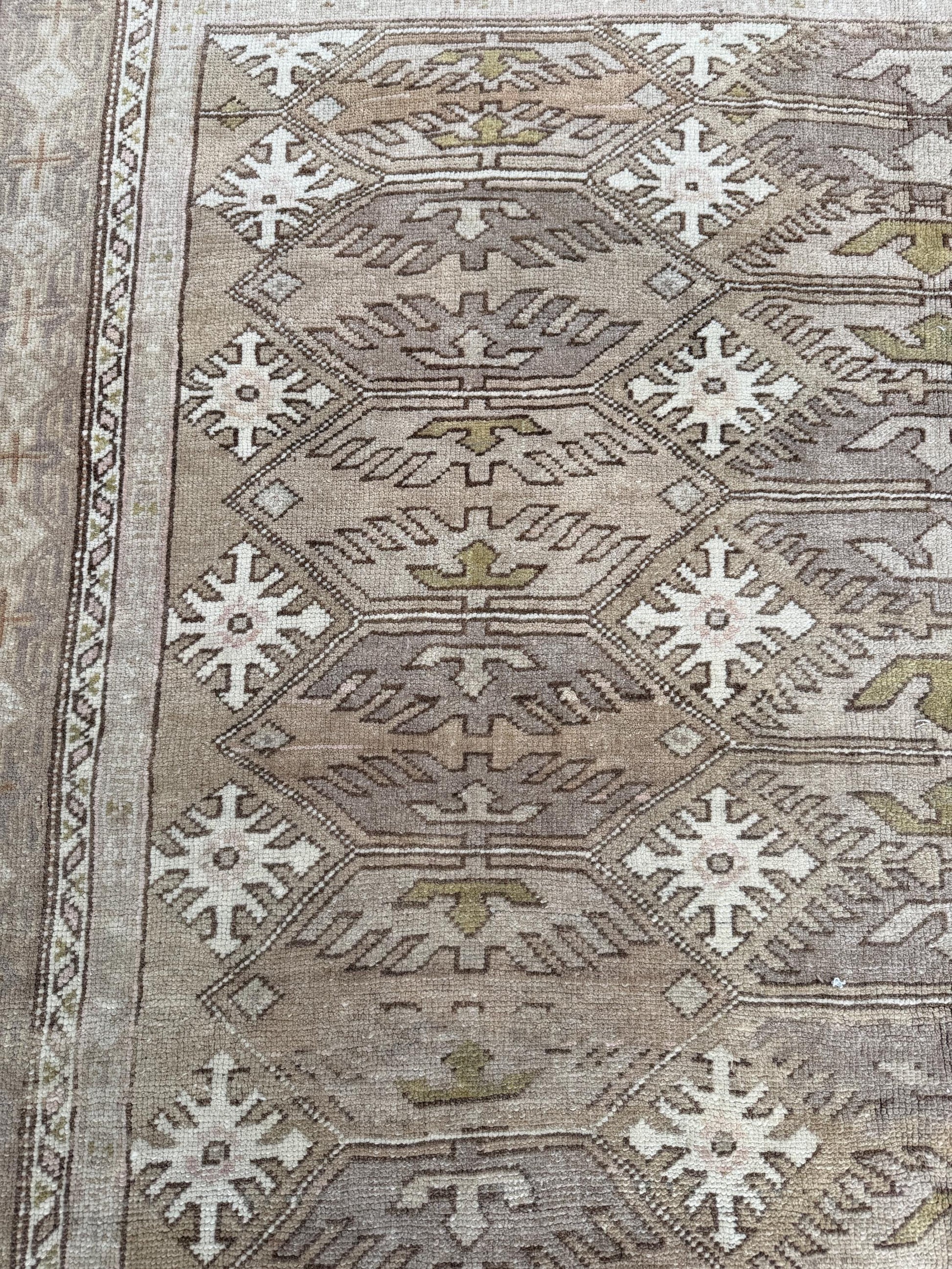 6'x7'9" feet Vintage Turkish Anatolian Rug,Natural color Geometric Rug,79
